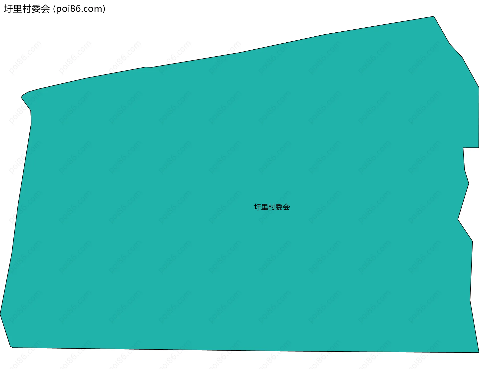 圩里村委会边界地图