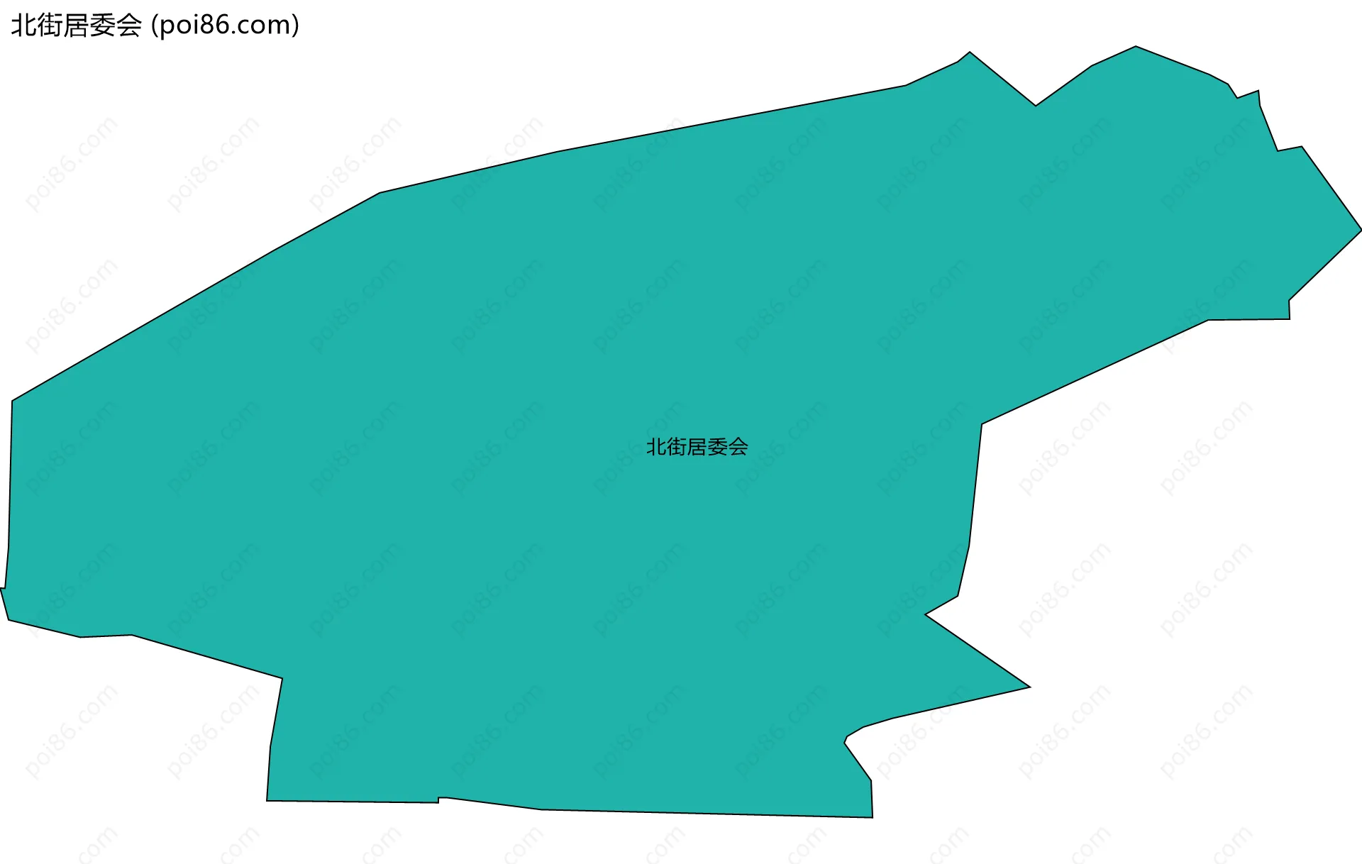 北街居委会边界地图