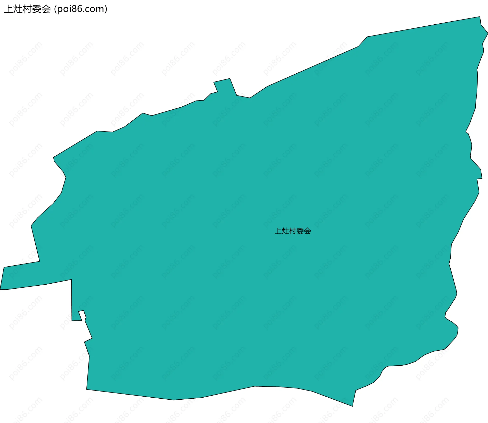 上灶村委会边界地图