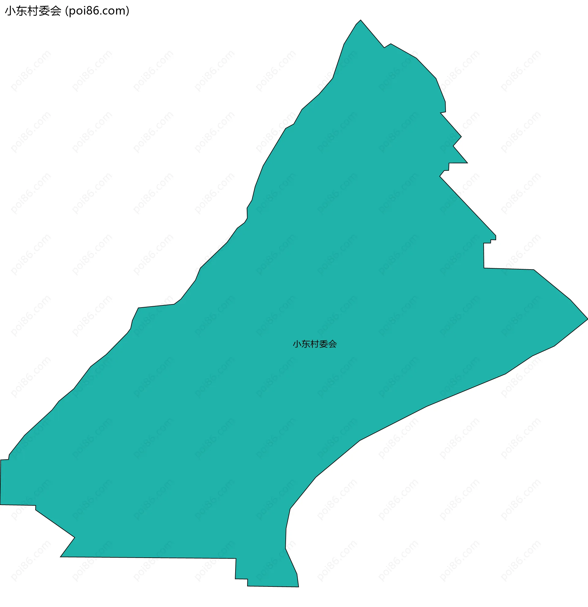 小东村委会边界地图
