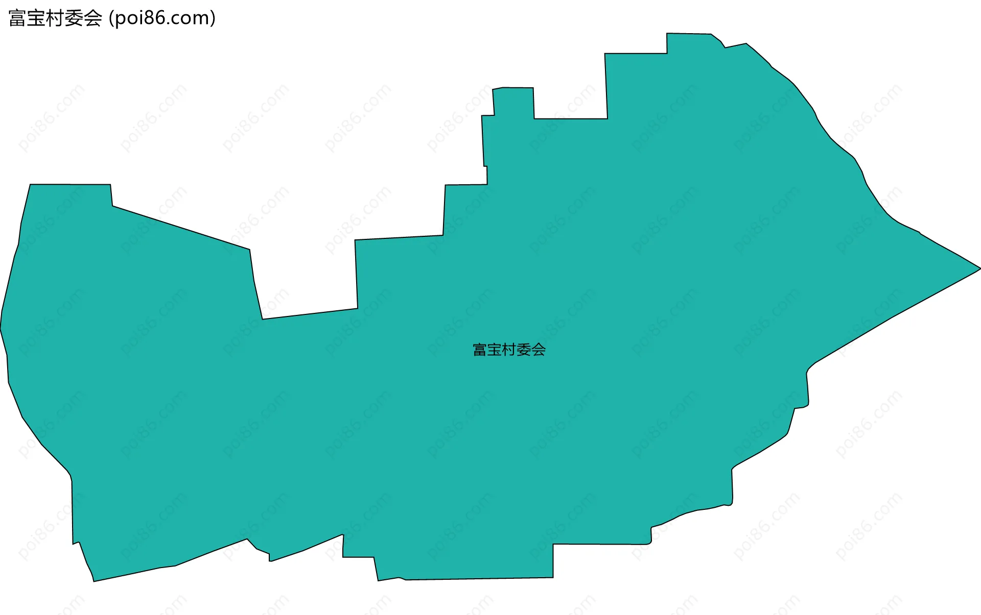 富宝村委会边界地图