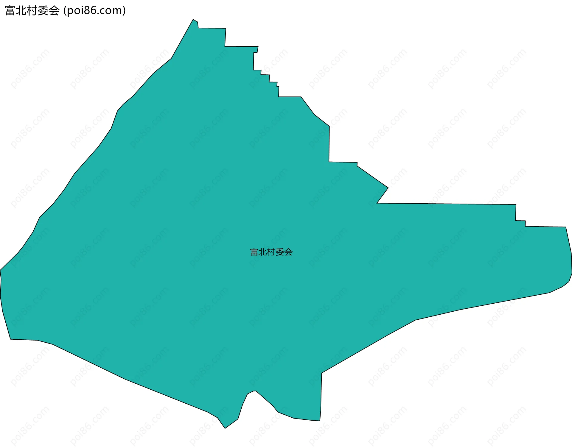 富北村委会边界地图
