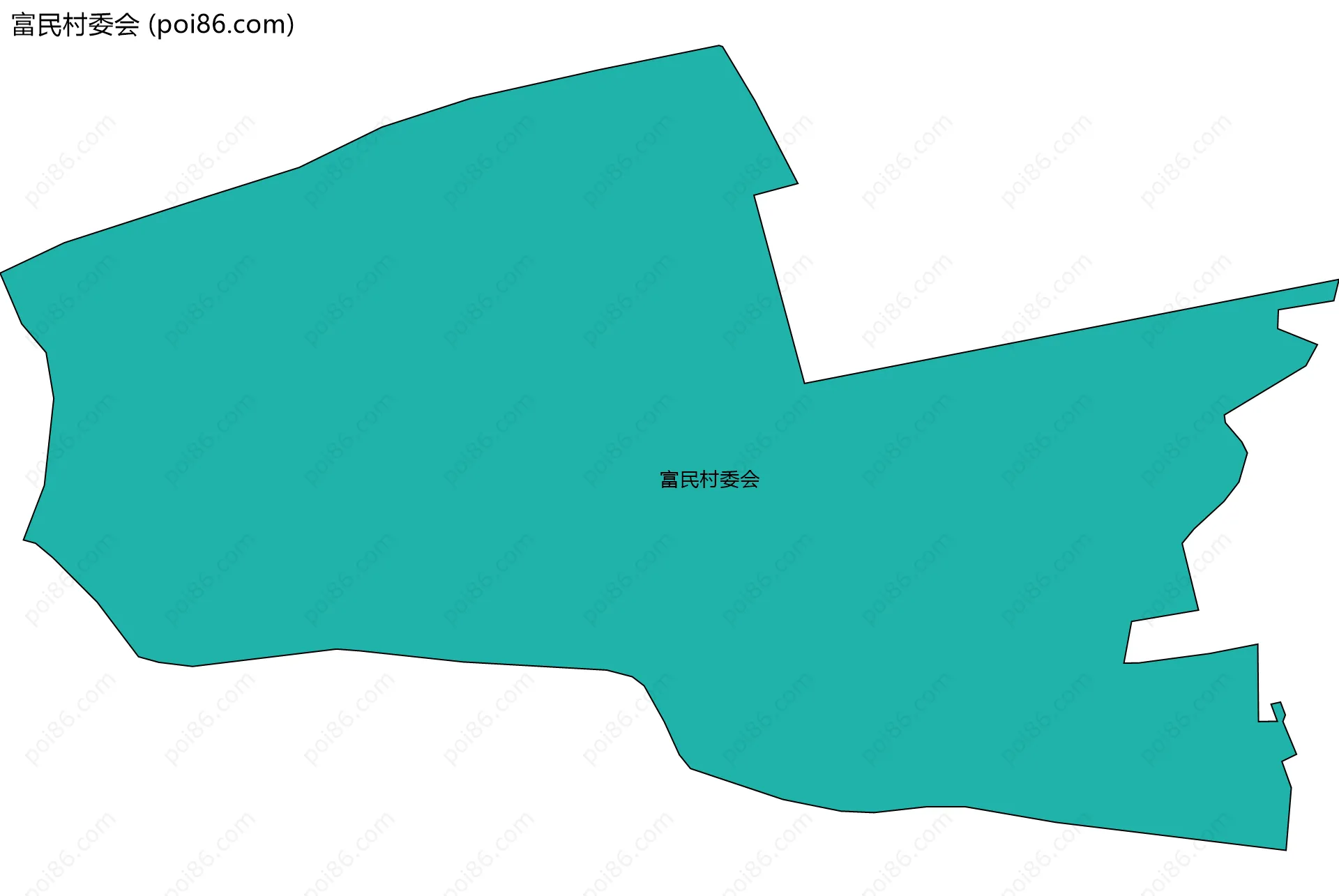 富民村委会边界地图