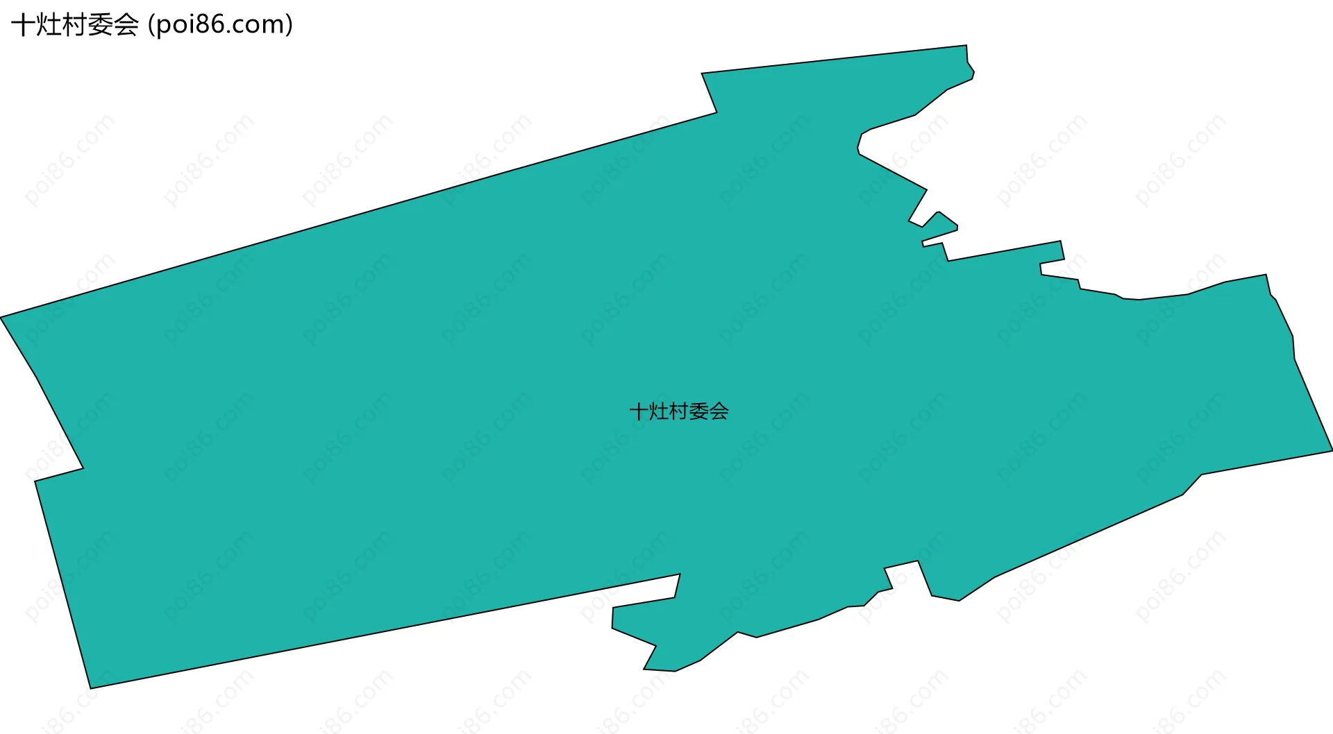 十灶村委会边界地图