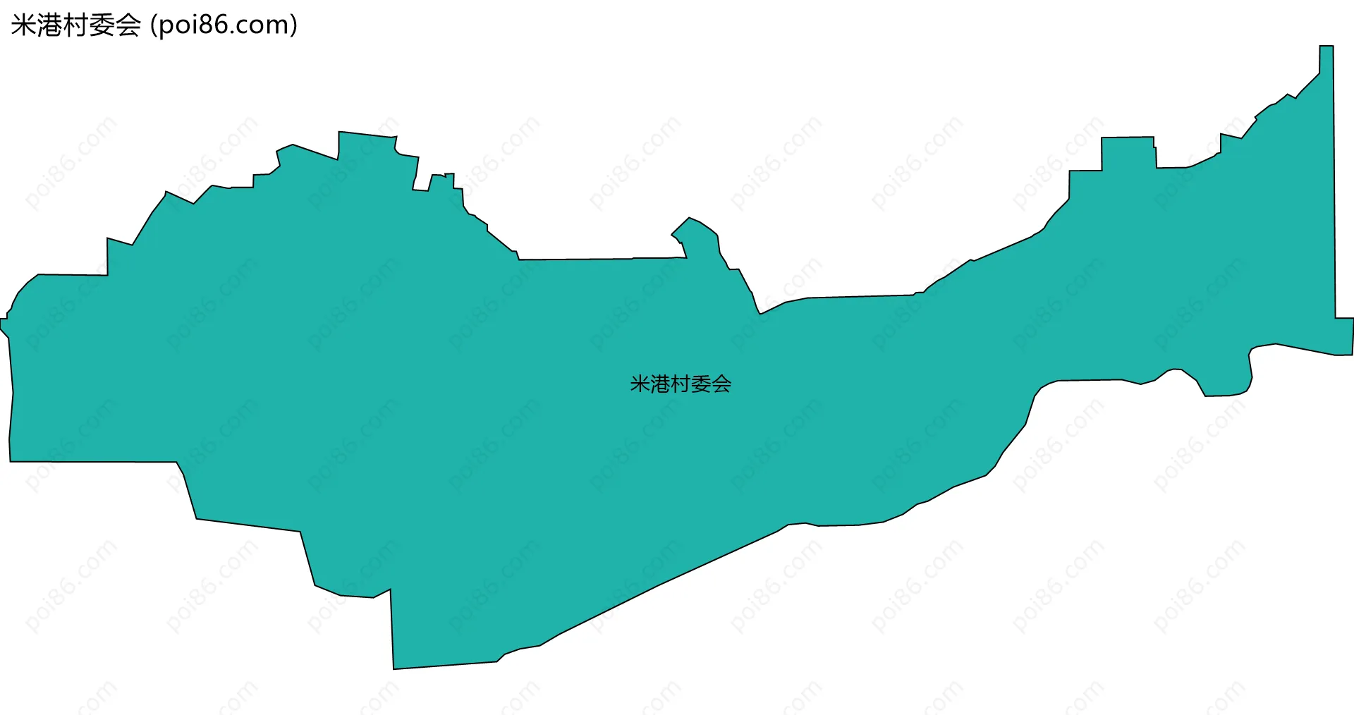 米港村委会边界地图