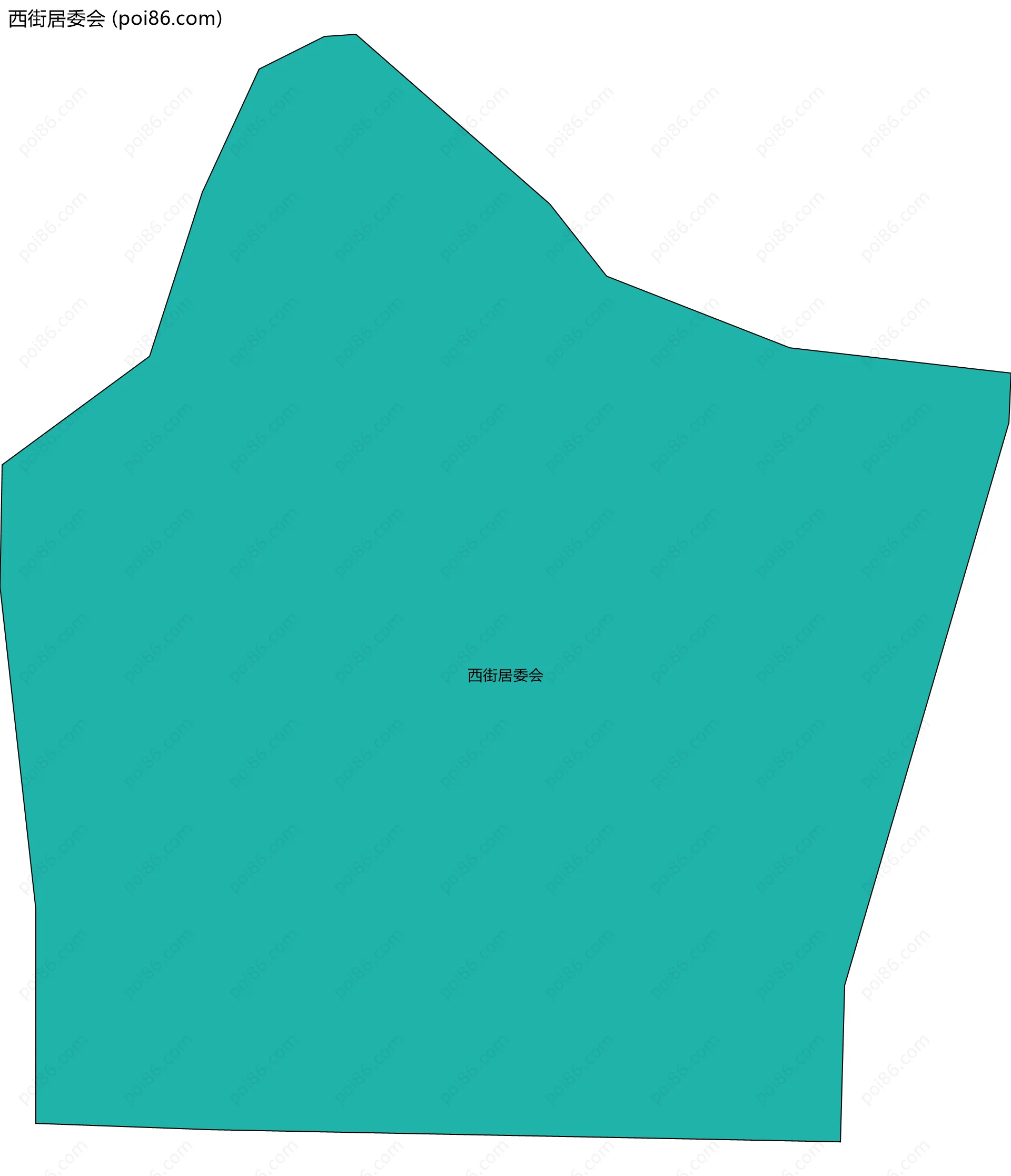 西街居委会边界地图