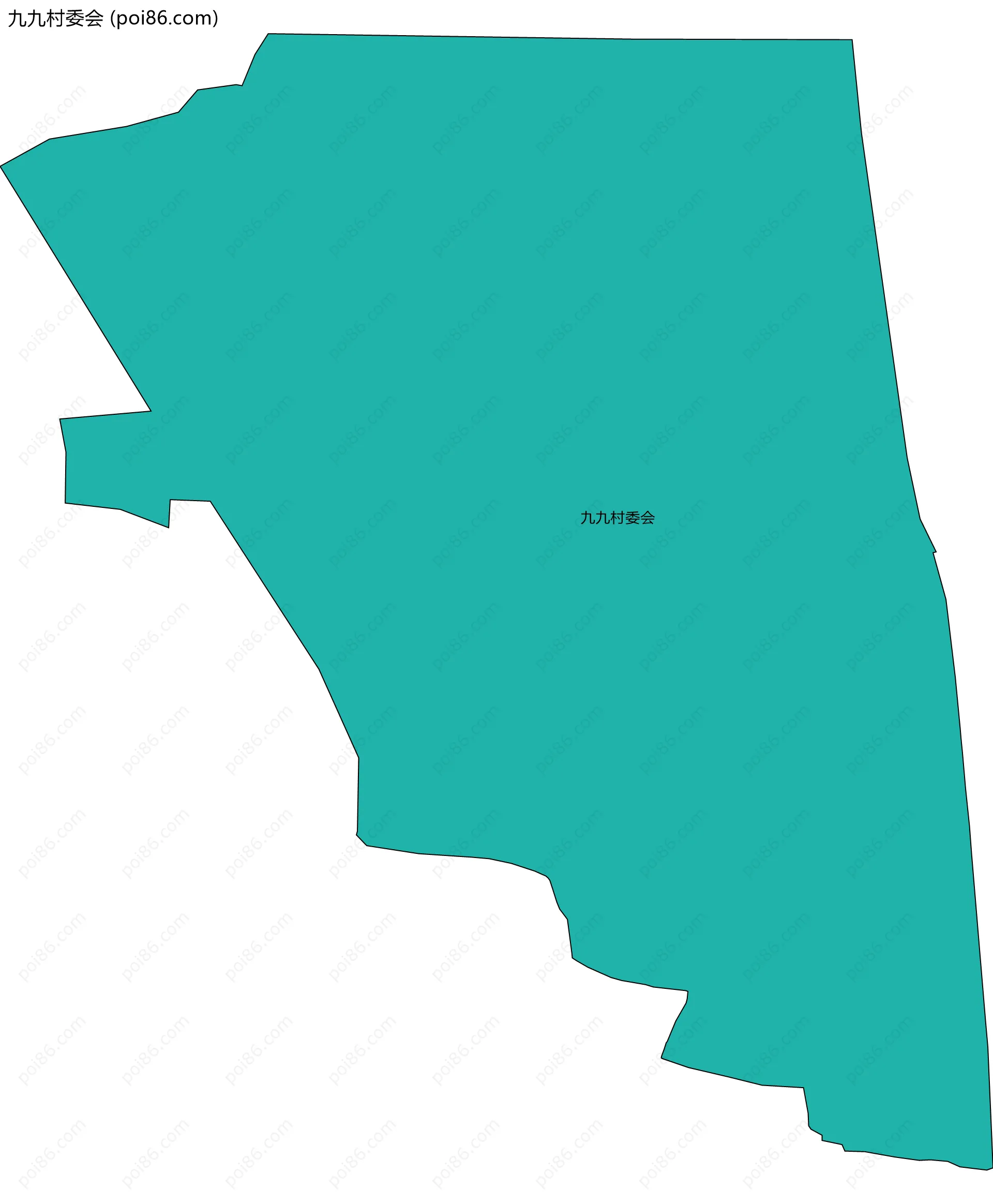 九九村委会边界地图