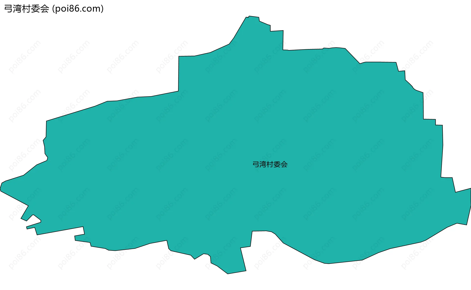 弓湾村委会边界地图