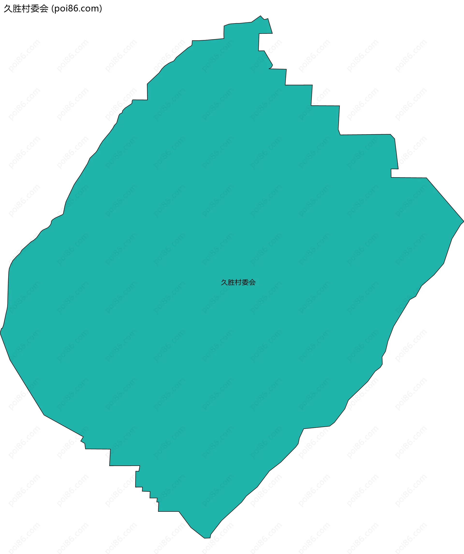 久胜村委会边界地图