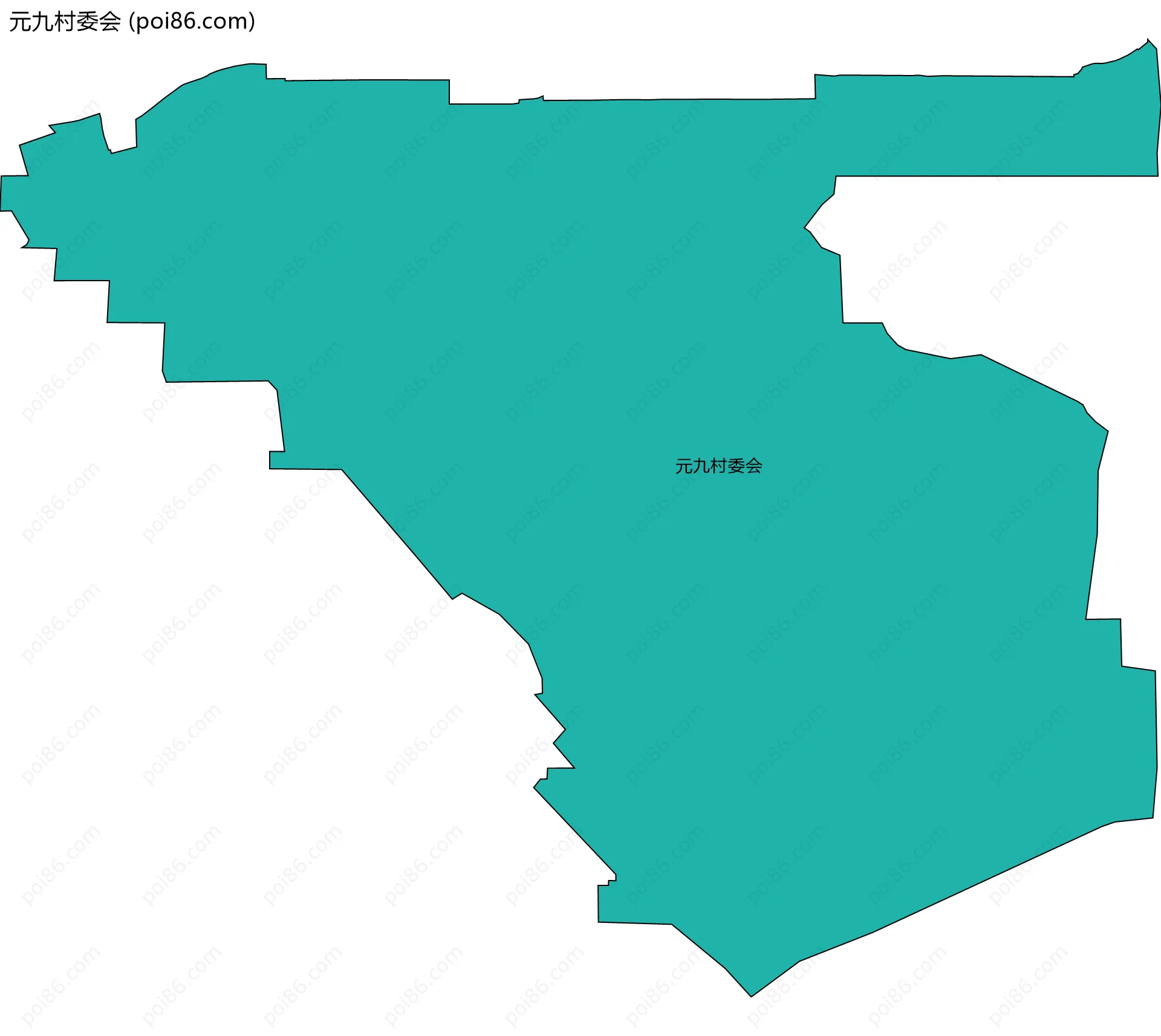 元九村委会边界地图