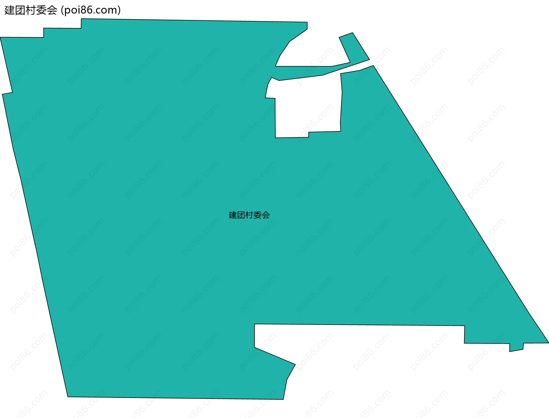 建团村委会边界地图