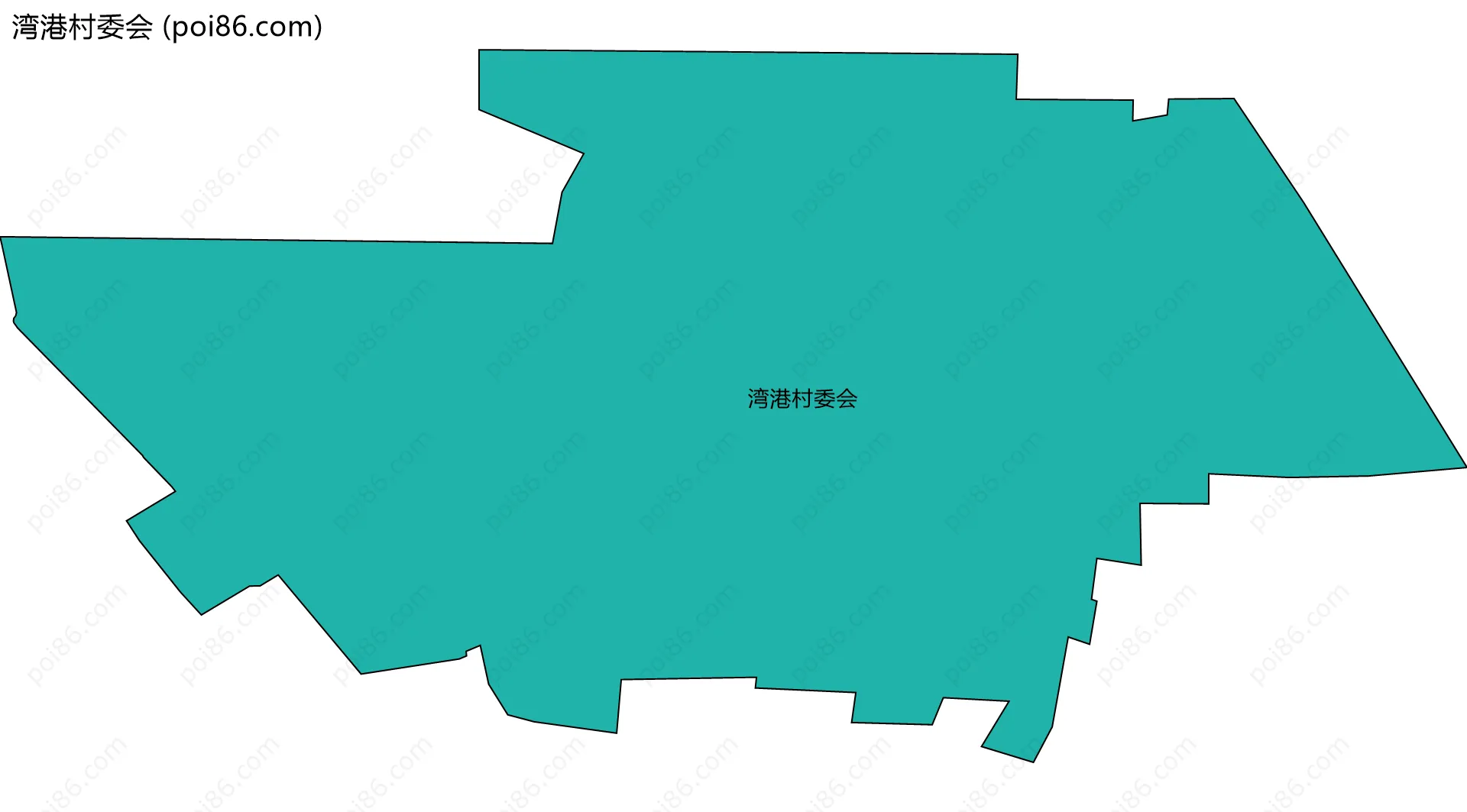 湾港村委会边界地图