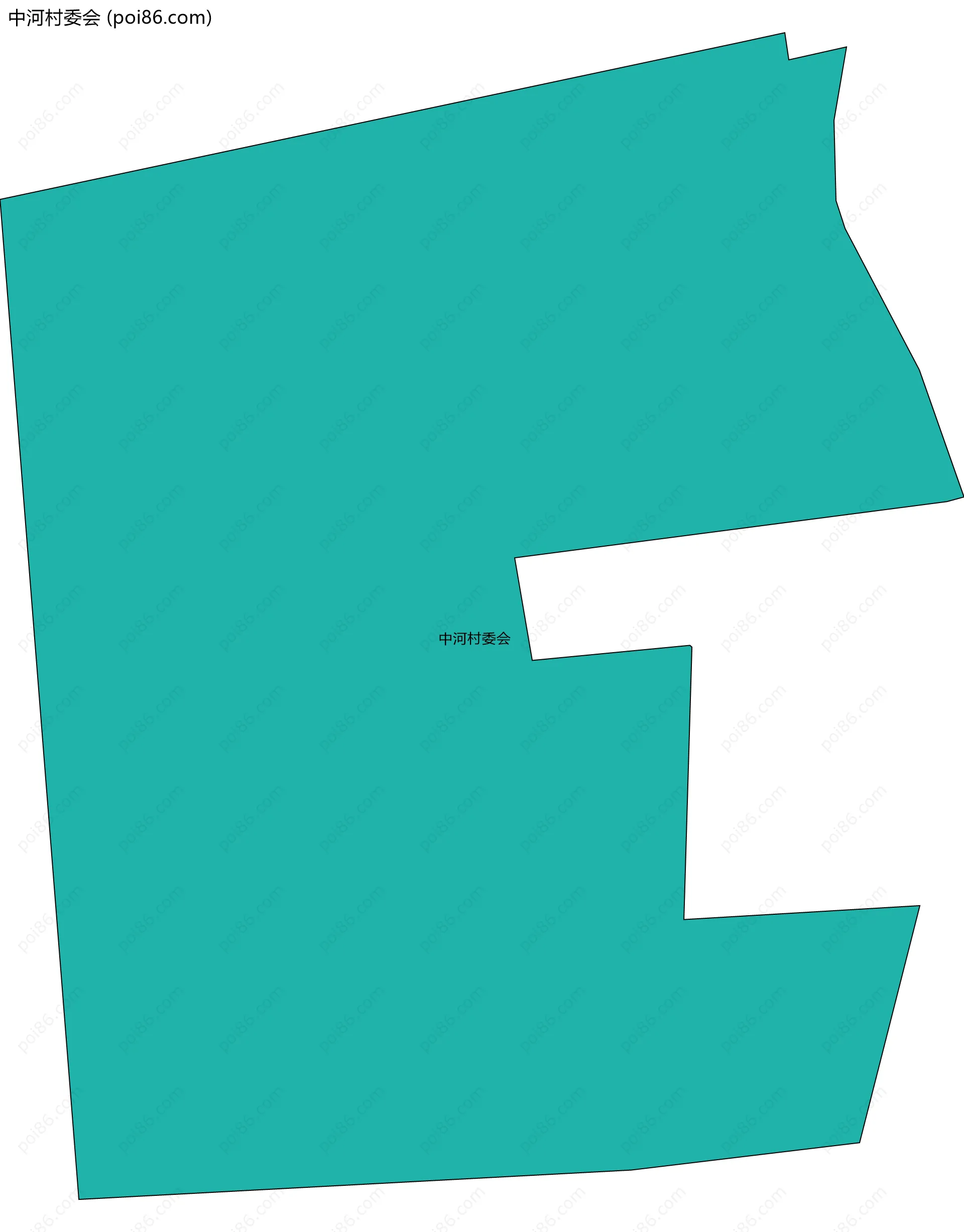 中河村委会边界地图