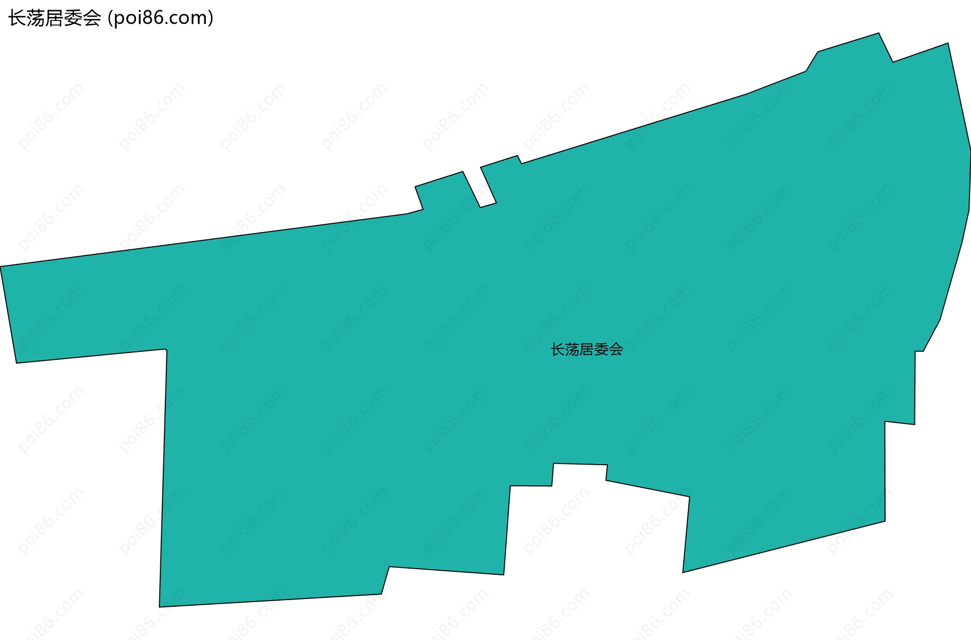 长荡居委会边界地图