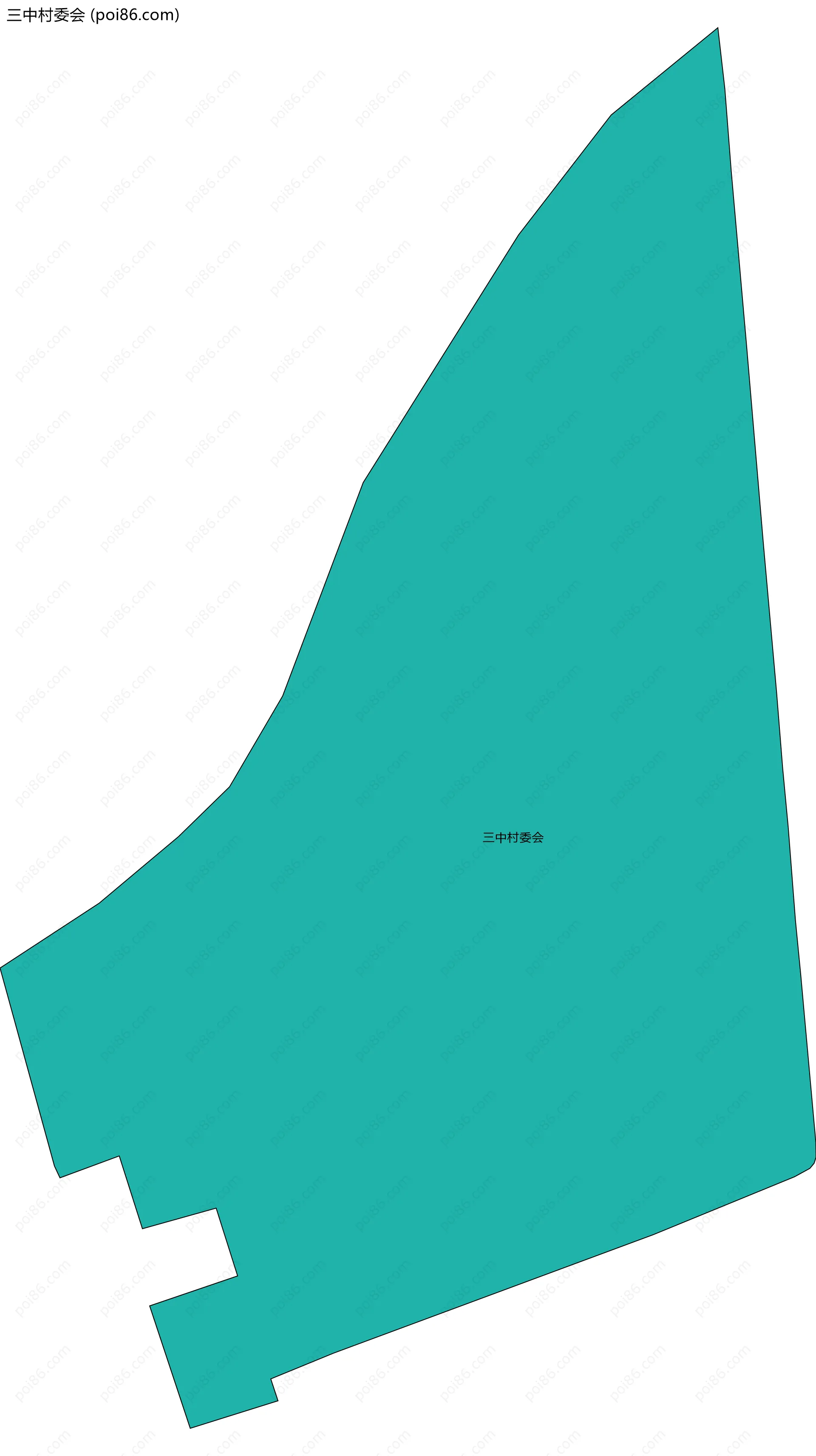 三中村委会边界地图