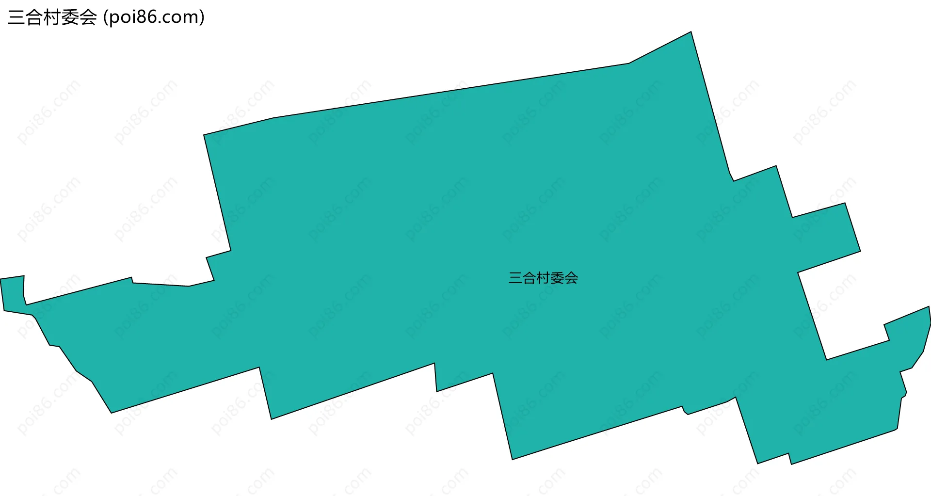 三合村委会边界地图