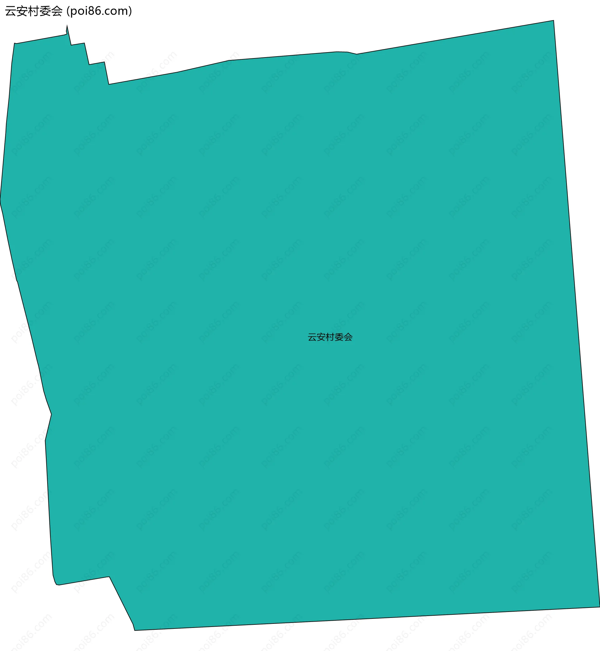 云安村委会边界地图