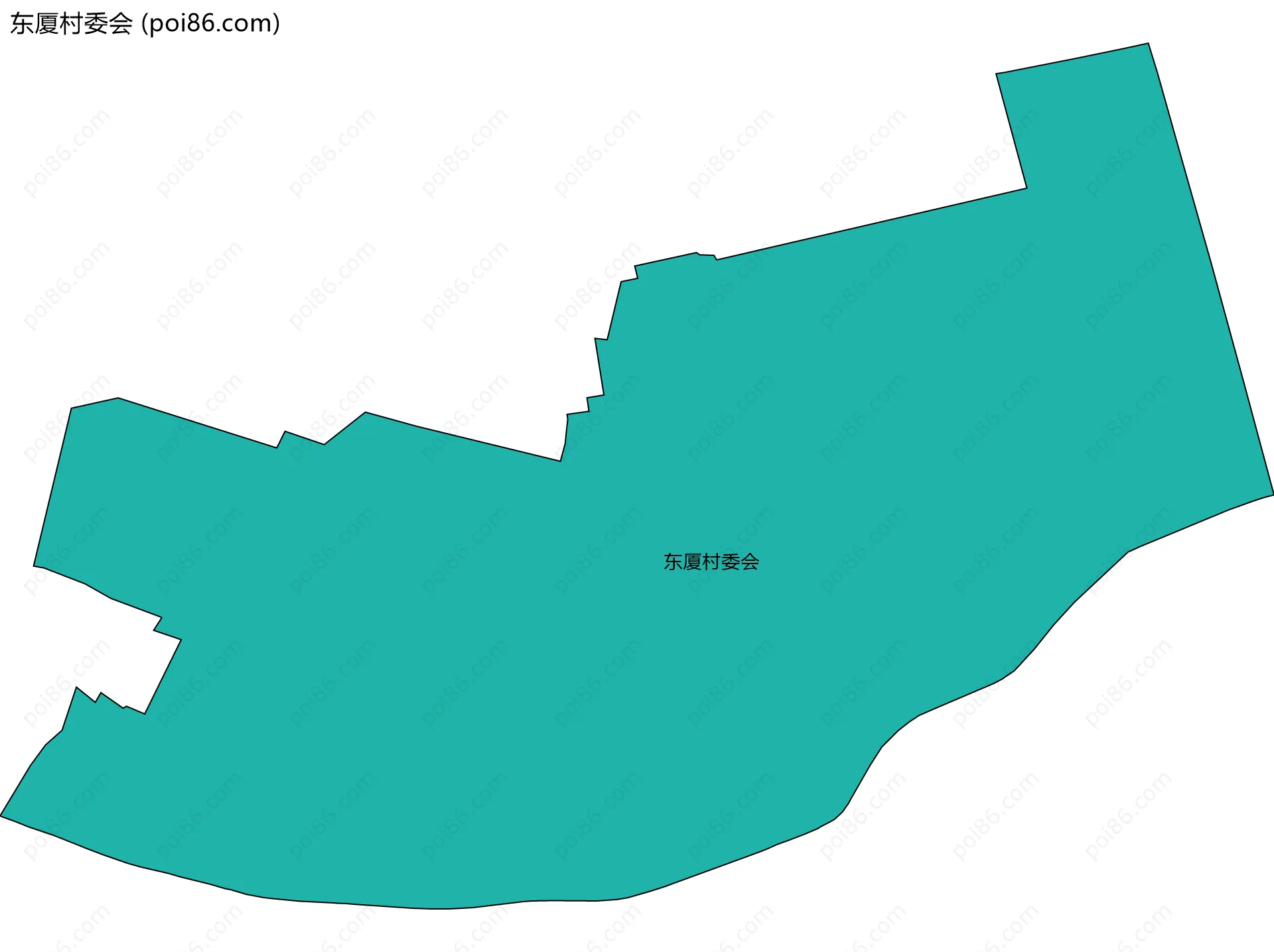 东厦村委会边界地图