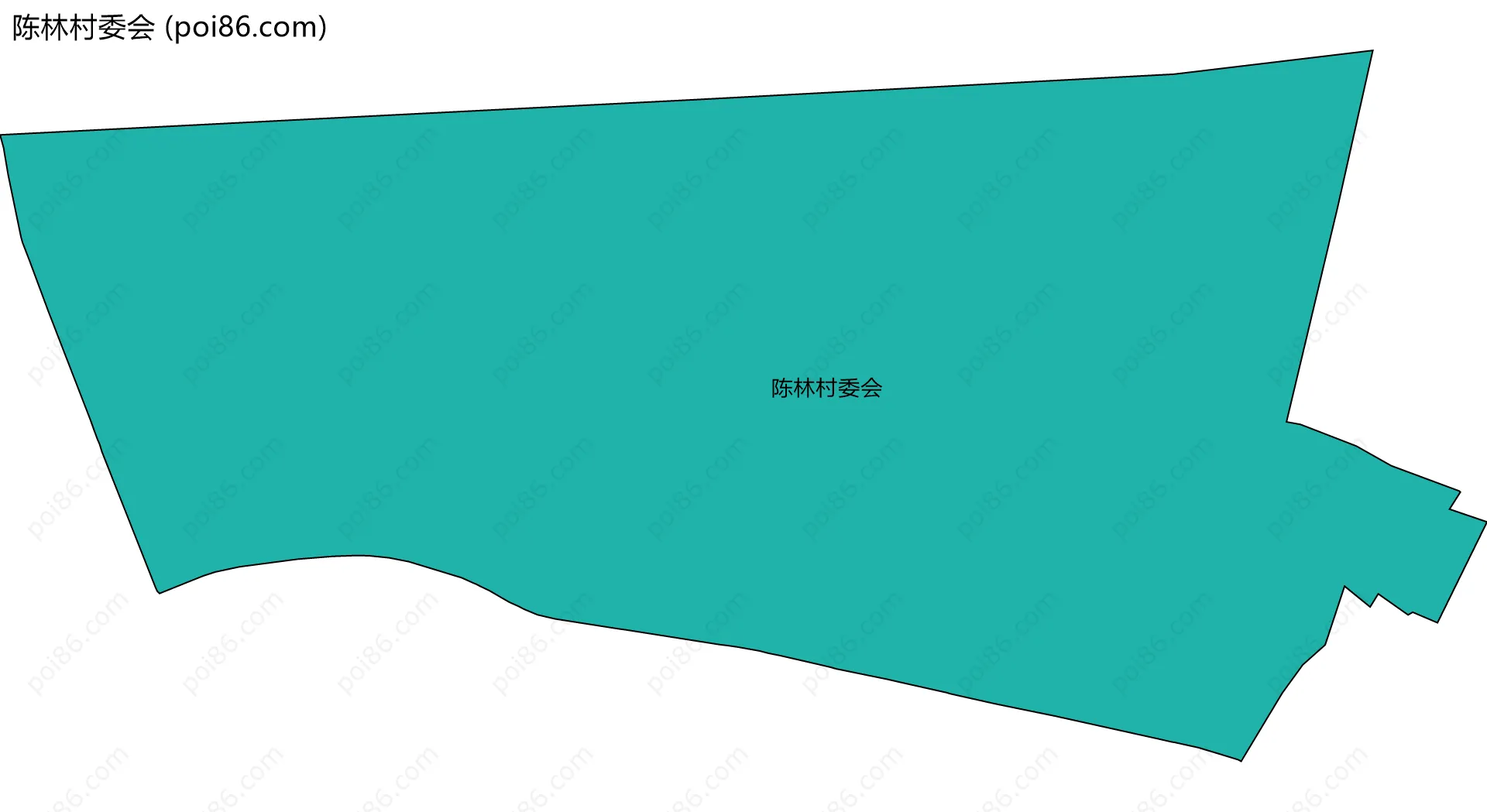 陈林村委会边界地图