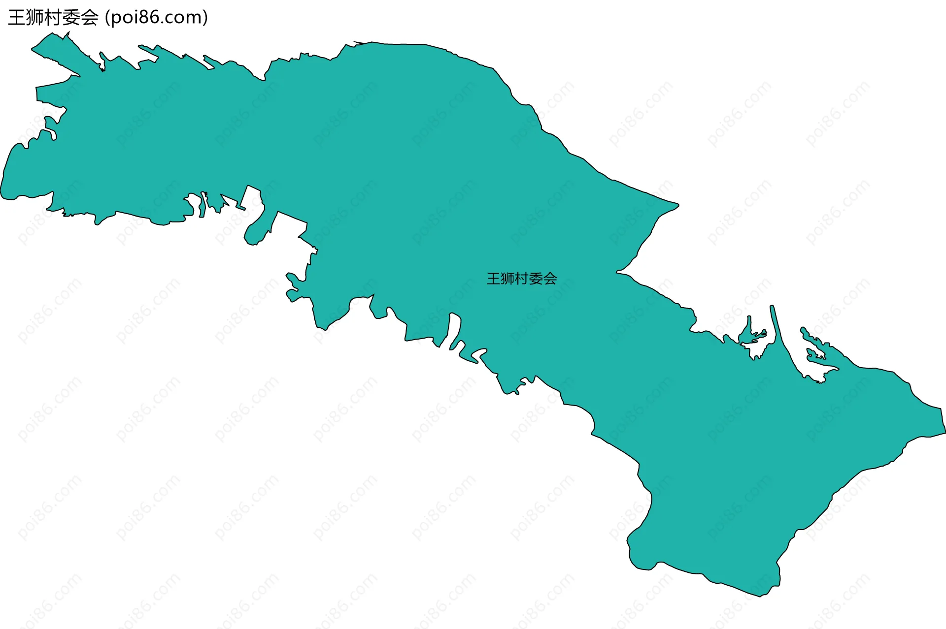 王狮村委会边界地图