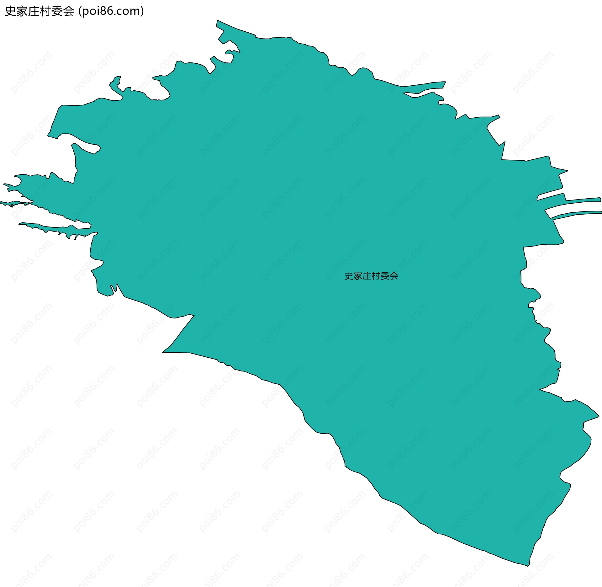 史家庄村委会边界地图