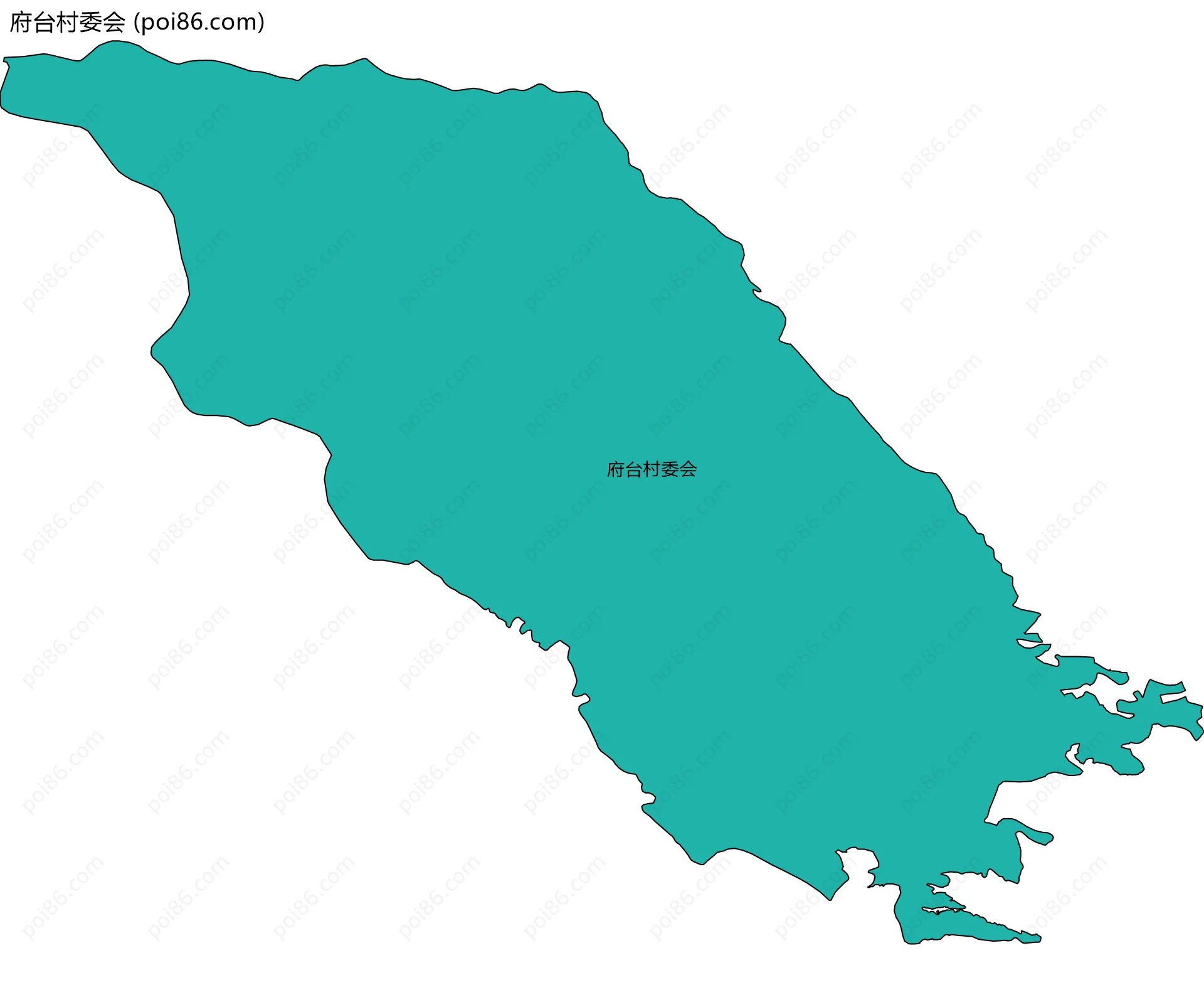 府台村委会边界地图