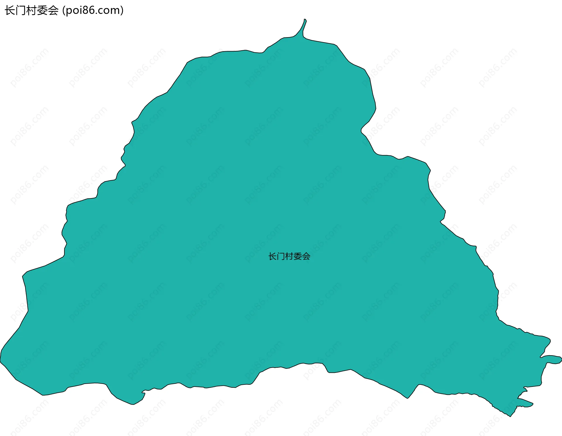 长门村委会边界地图