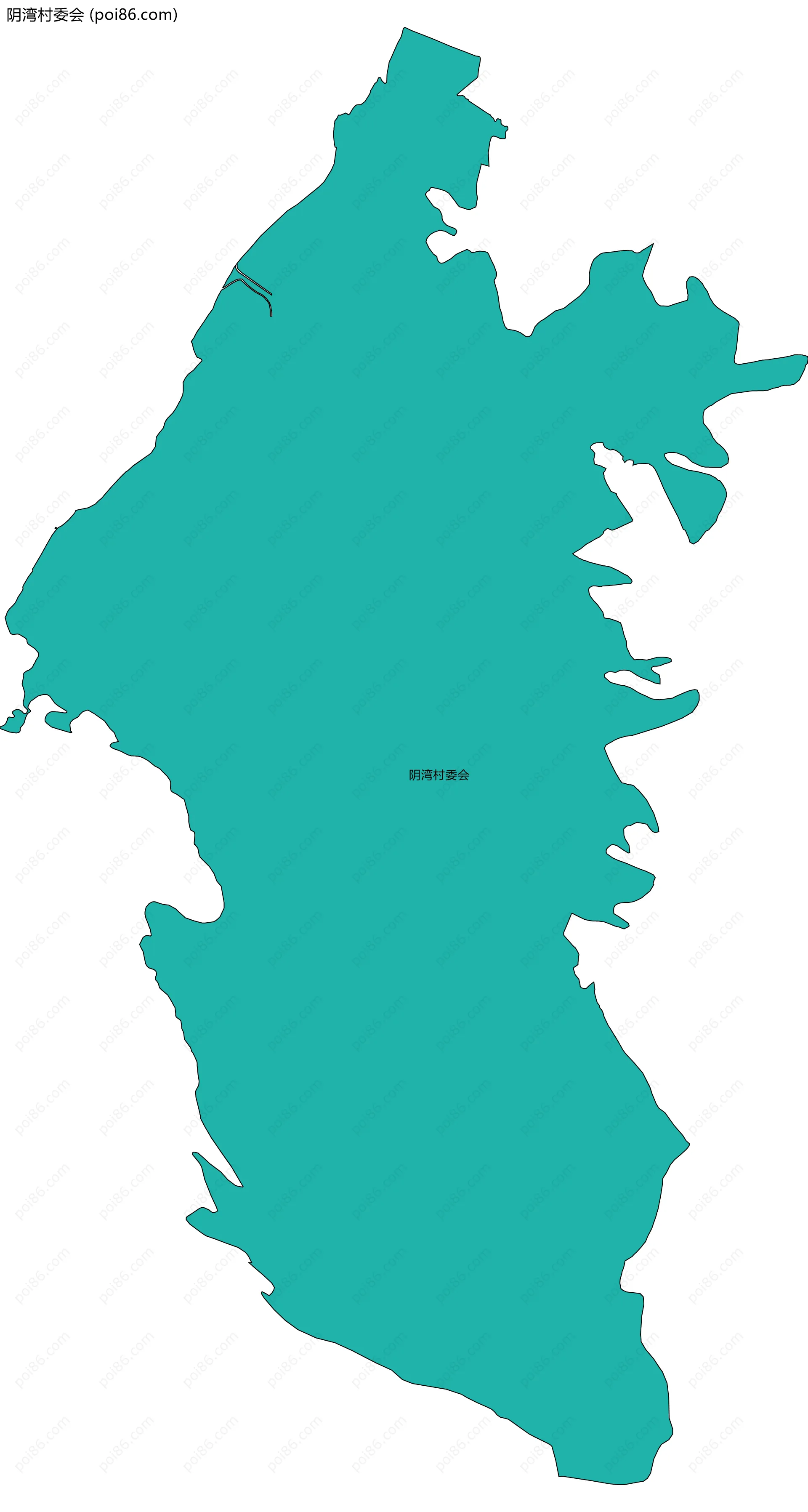 阴湾村委会边界地图