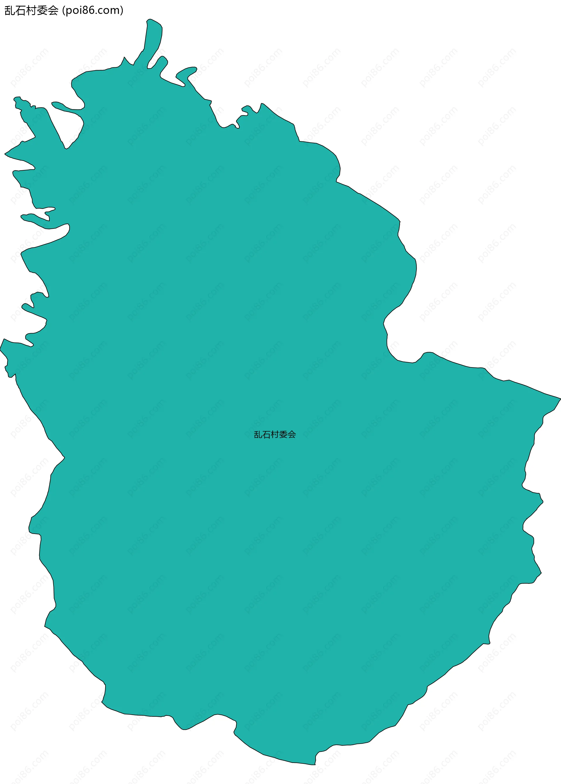 乱石村委会边界地图