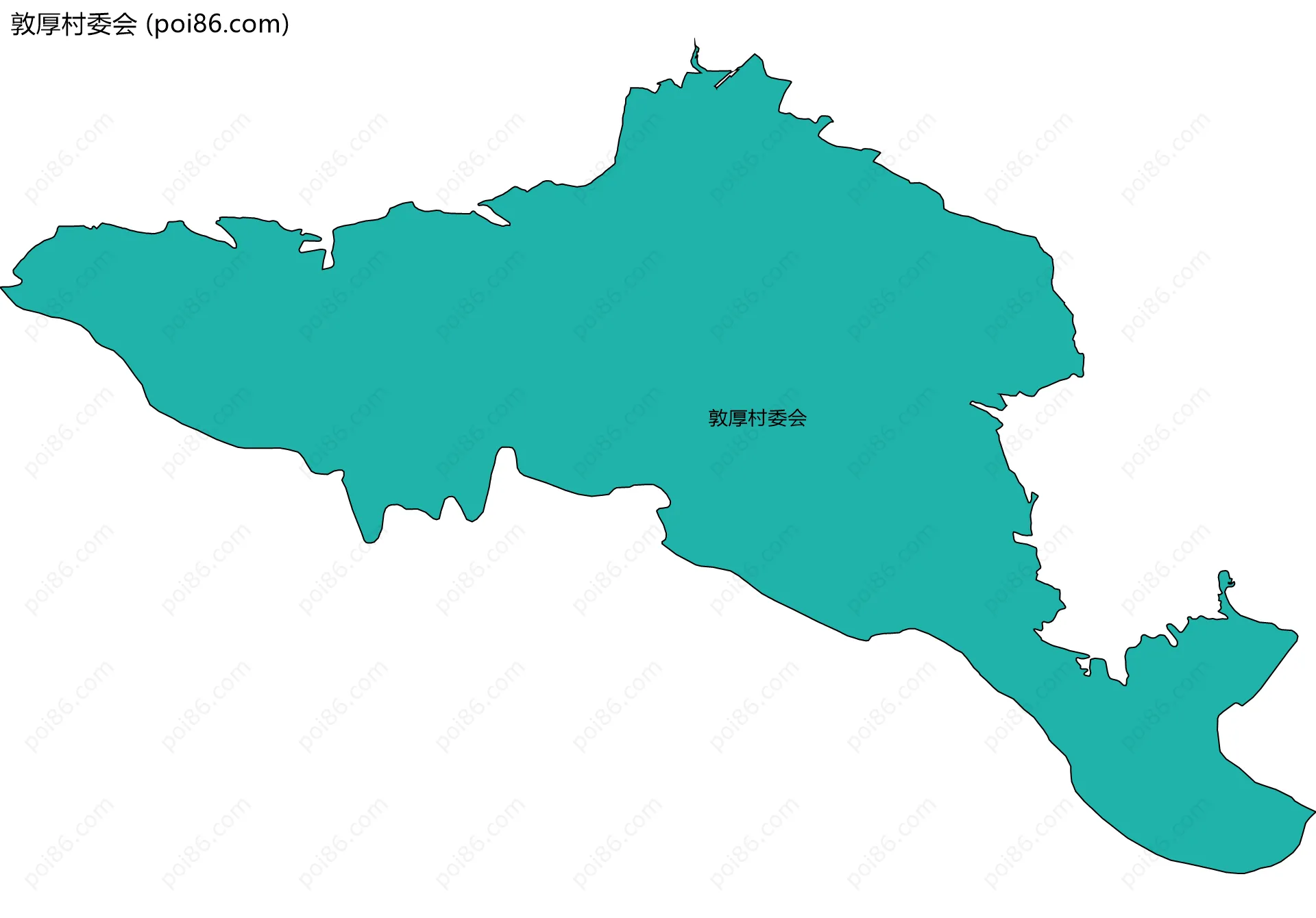 敦厚村委会边界地图