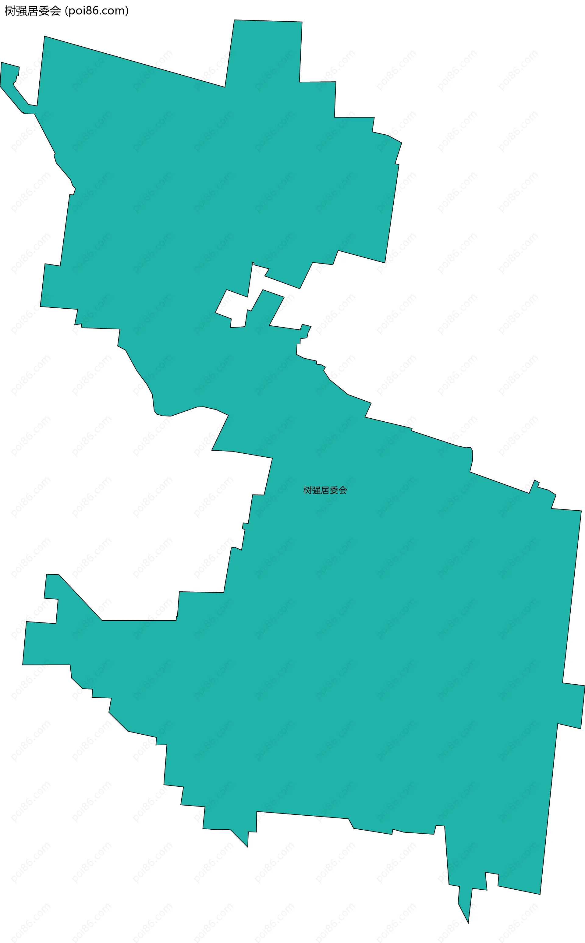 树强居委会边界地图