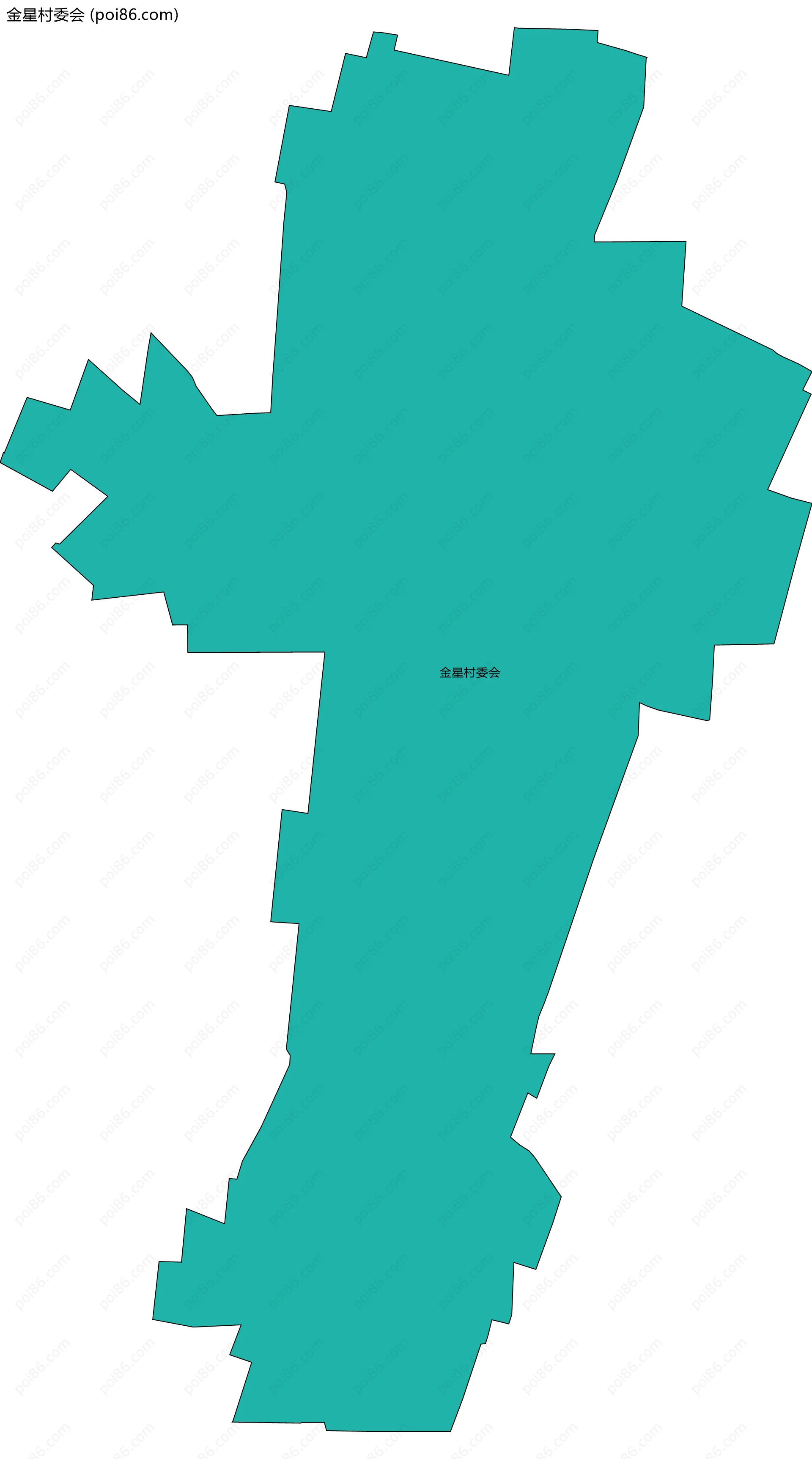 金星村委会边界地图
