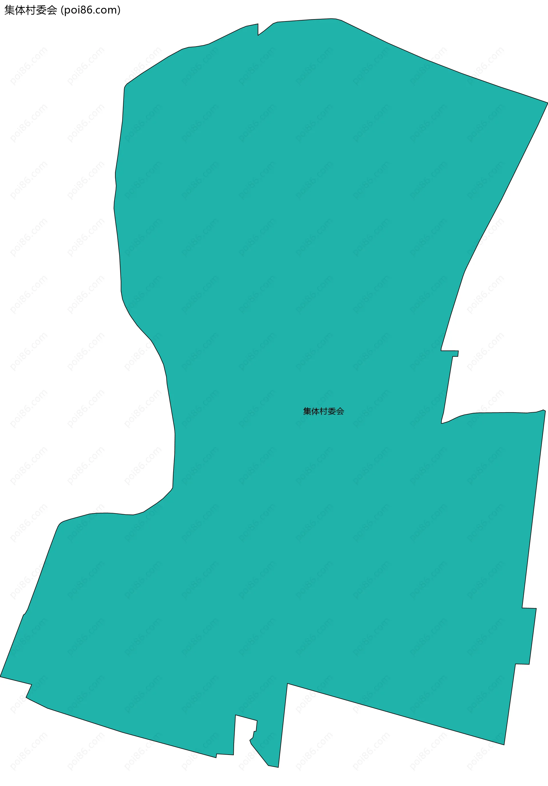 集体村委会边界地图