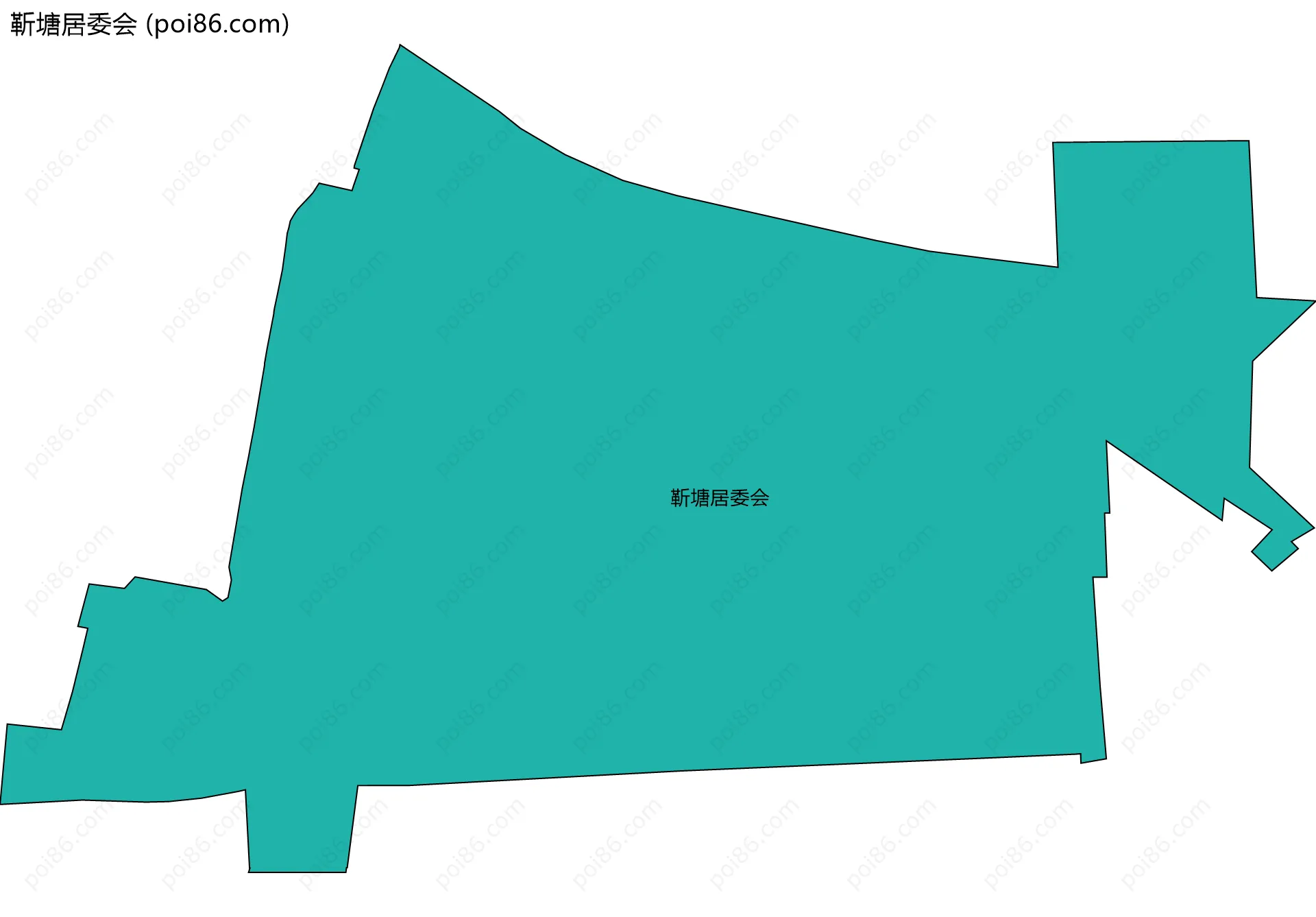 靳塘居委会边界地图