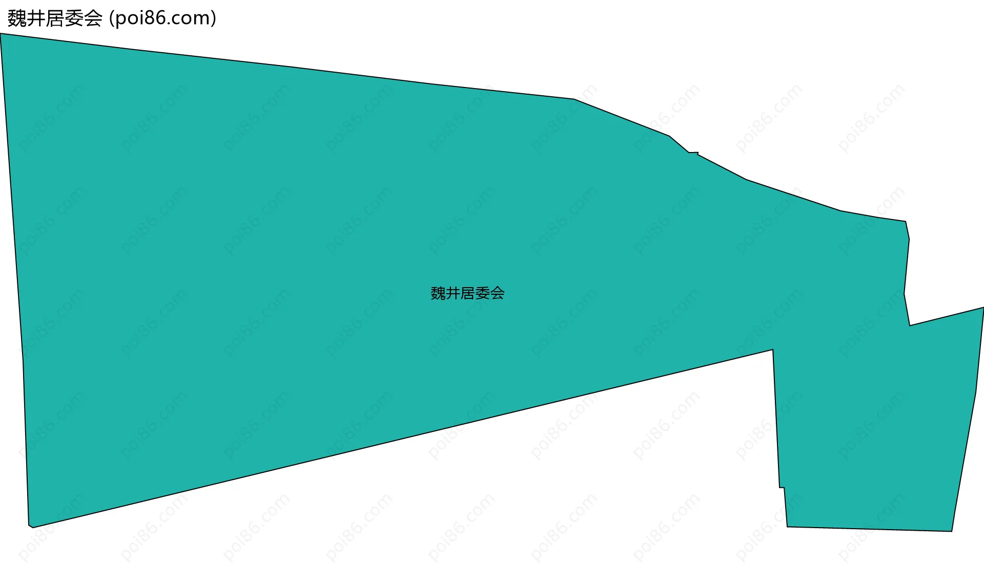 魏井居委会边界地图