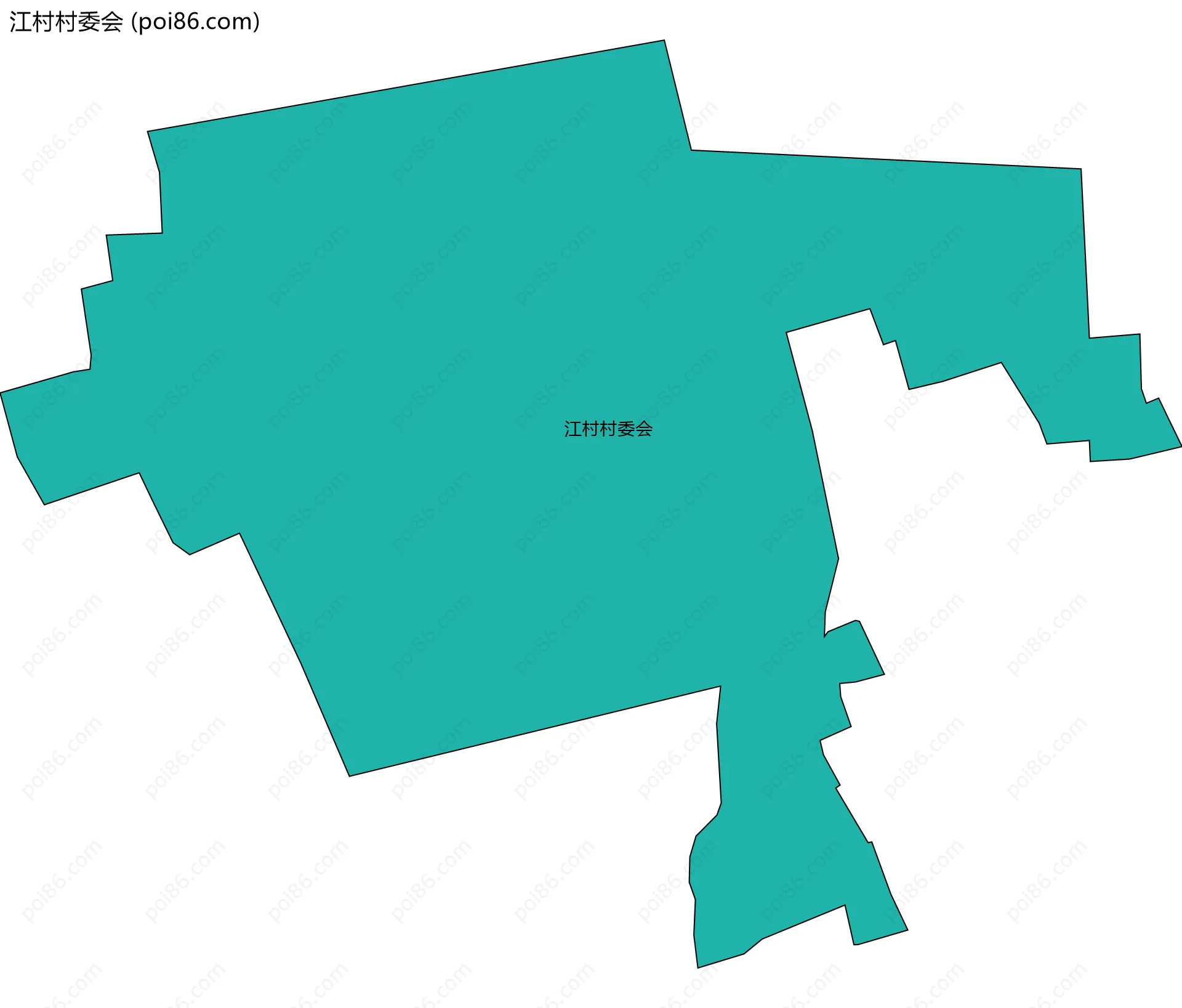 江村村委会边界地图