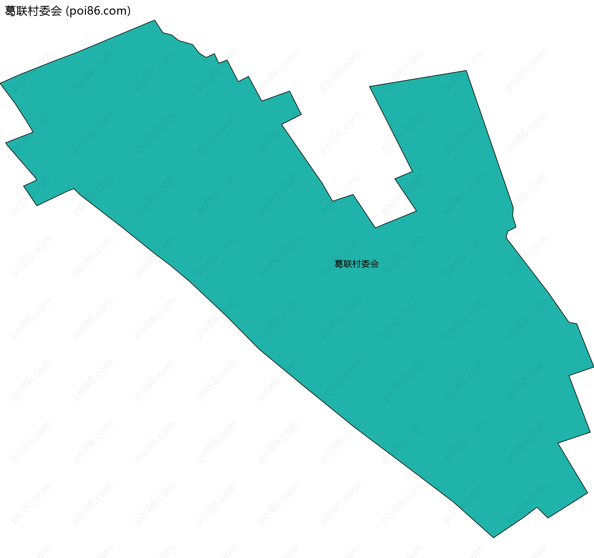 葛联村委会边界地图