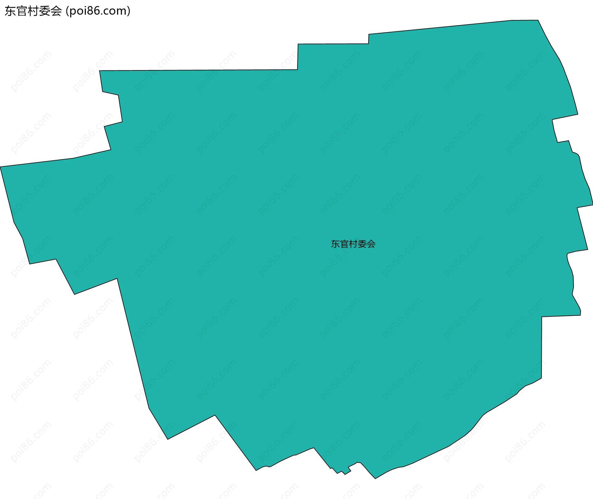 东官村委会边界地图