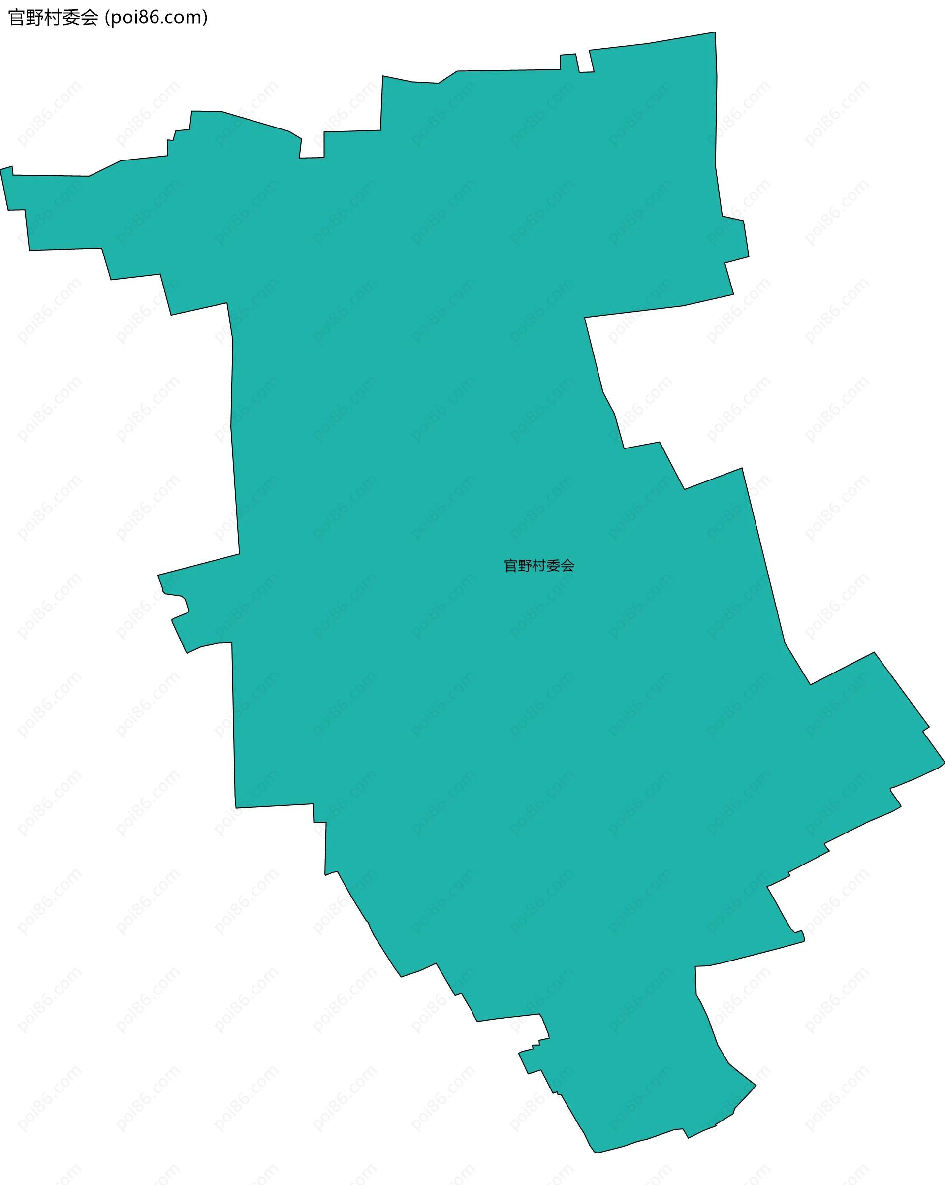 官野村委会边界地图
