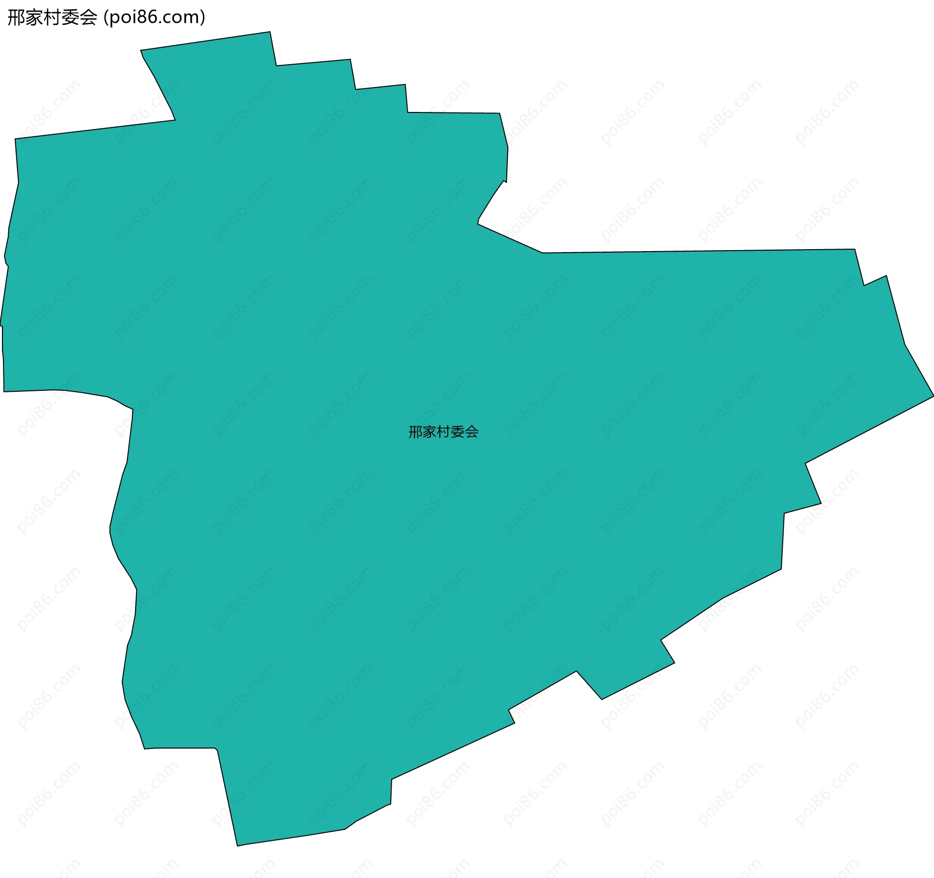 邢家村委会边界地图