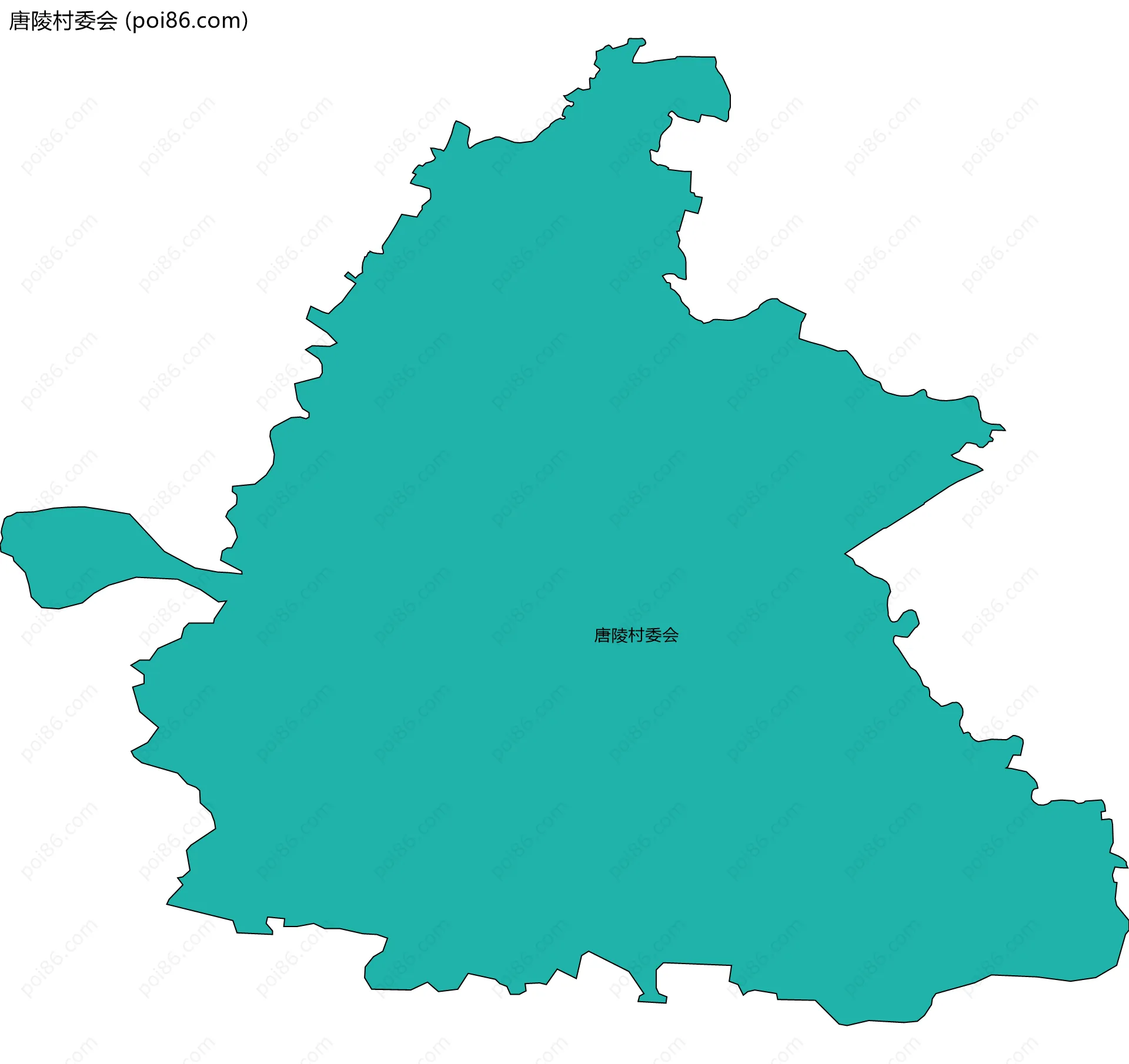 唐陵村委会边界地图