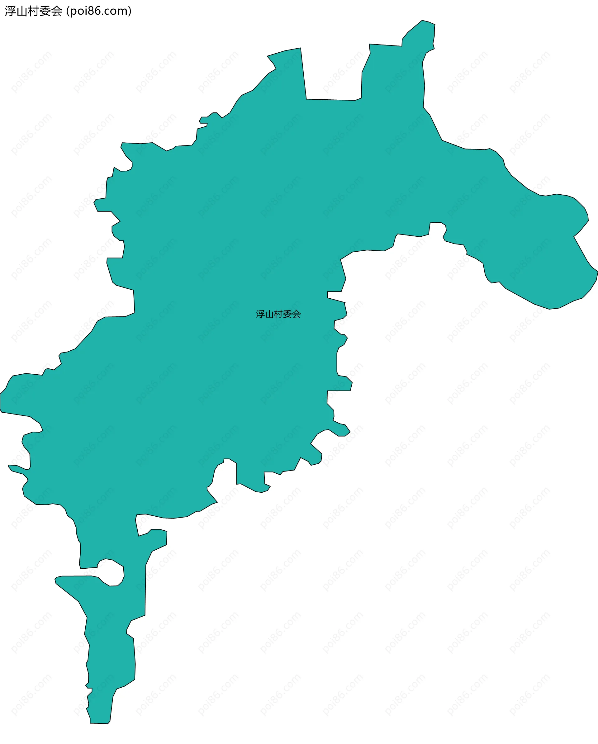 浮山村委会边界地图