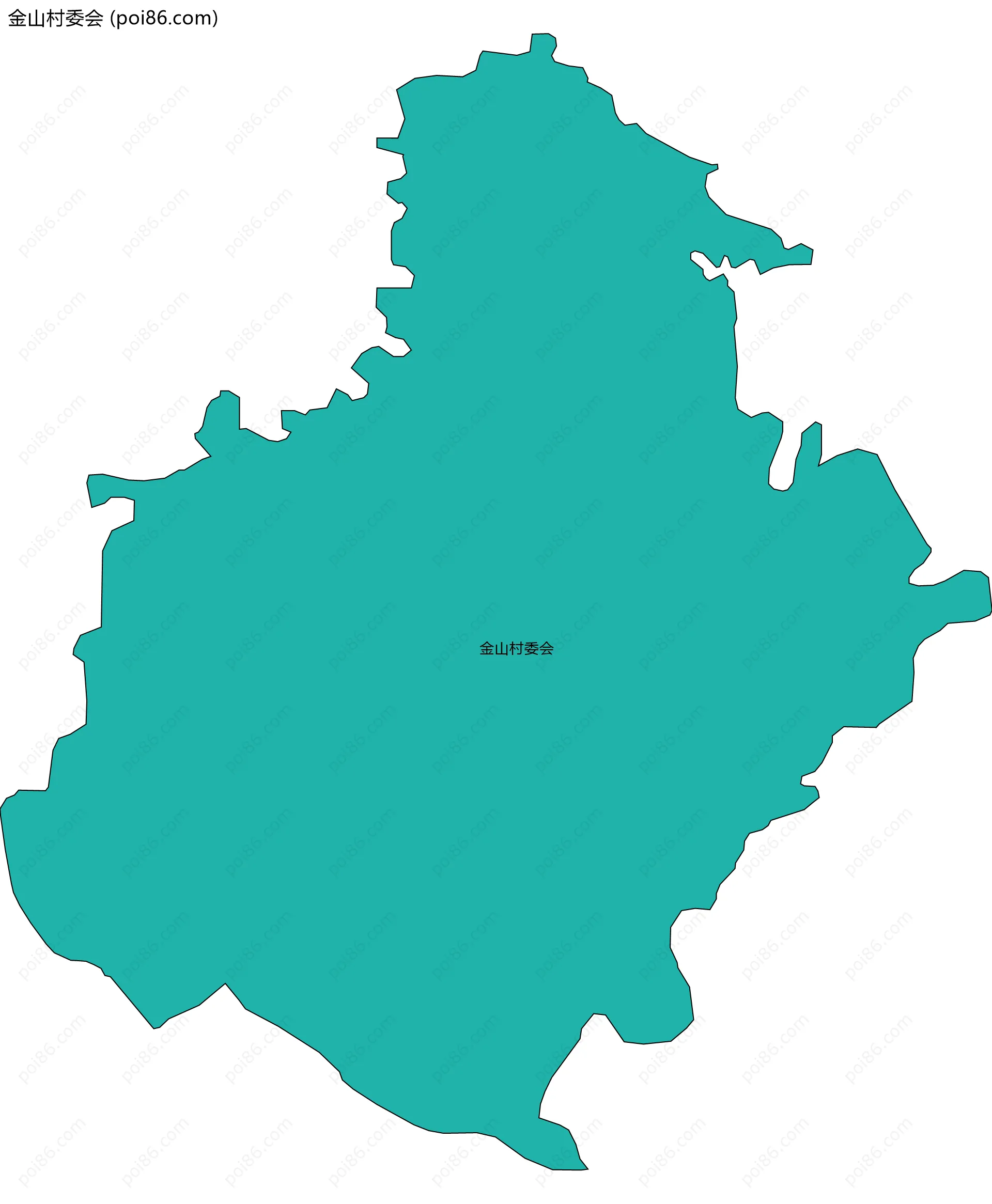 金山村委会边界地图