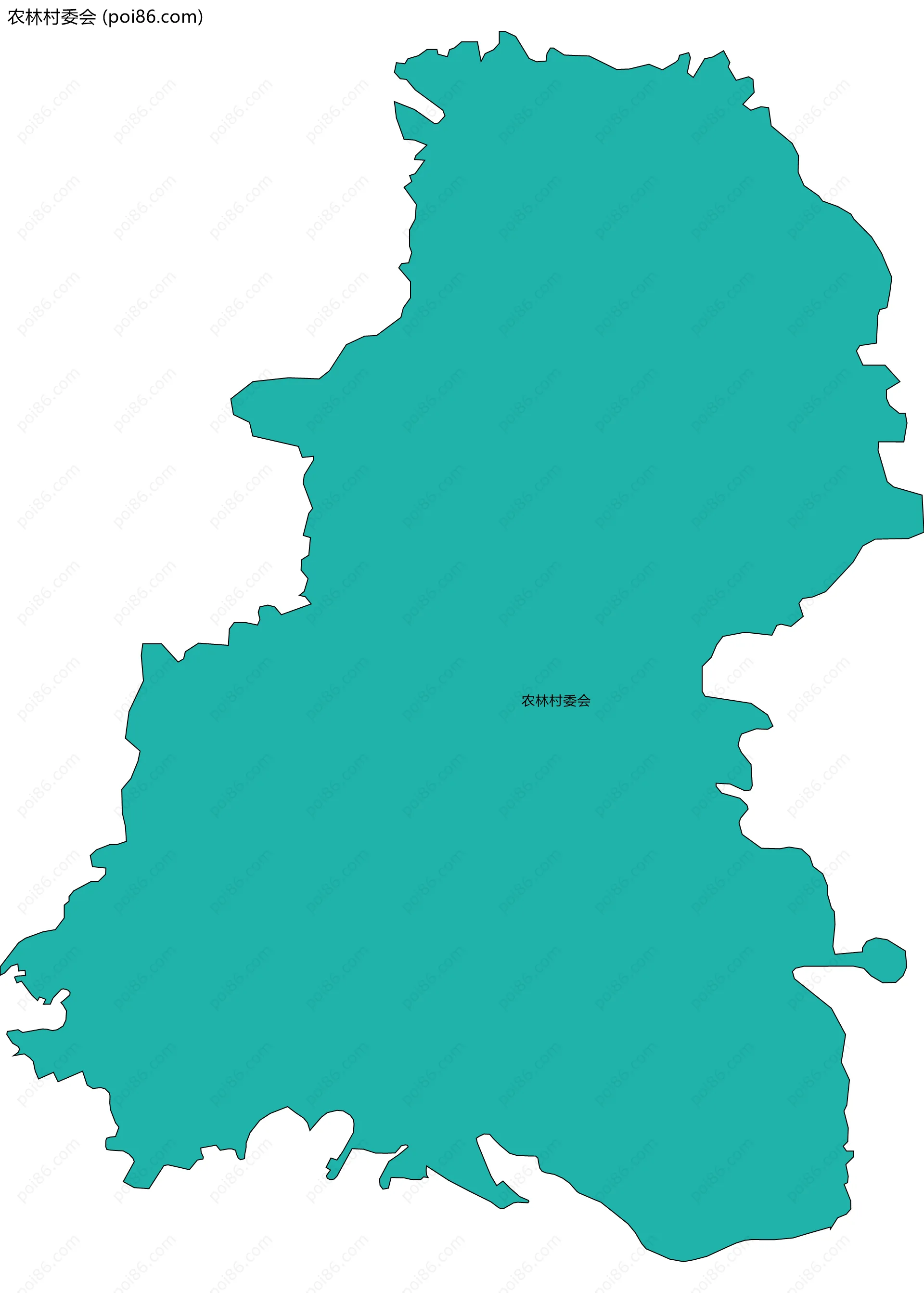 农林村委会边界地图