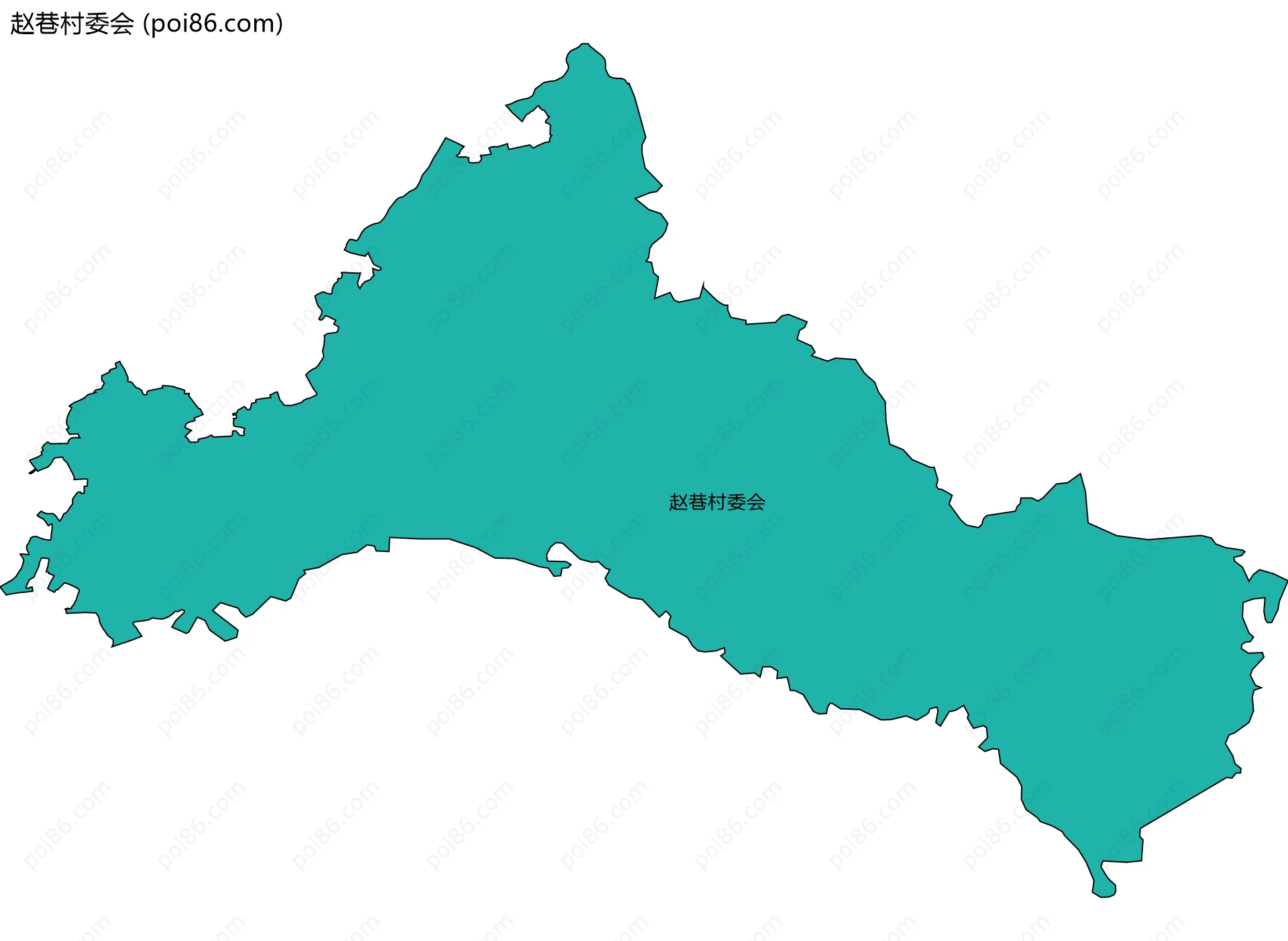 赵巷村委会边界地图
