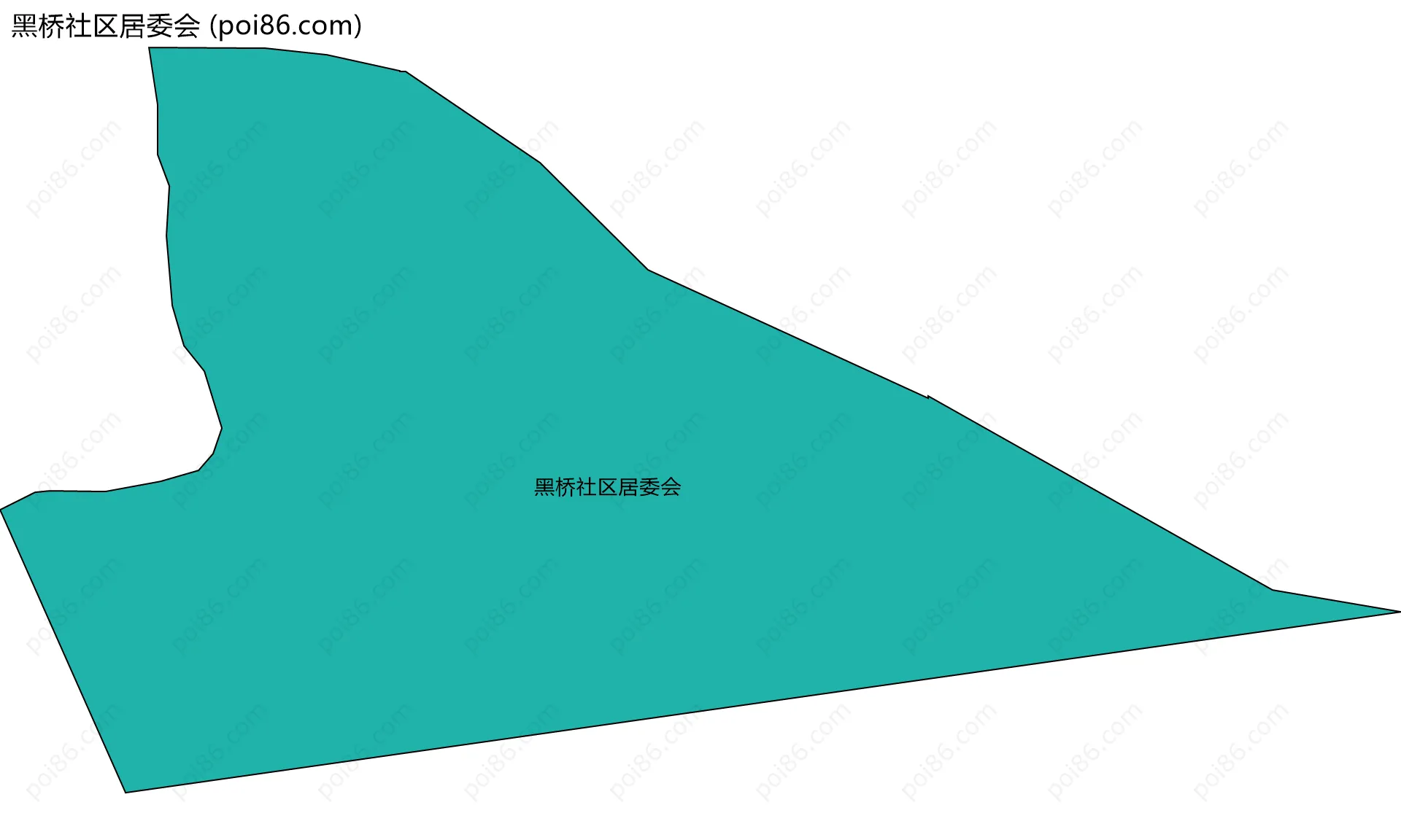 黑桥社区居委会边界地图