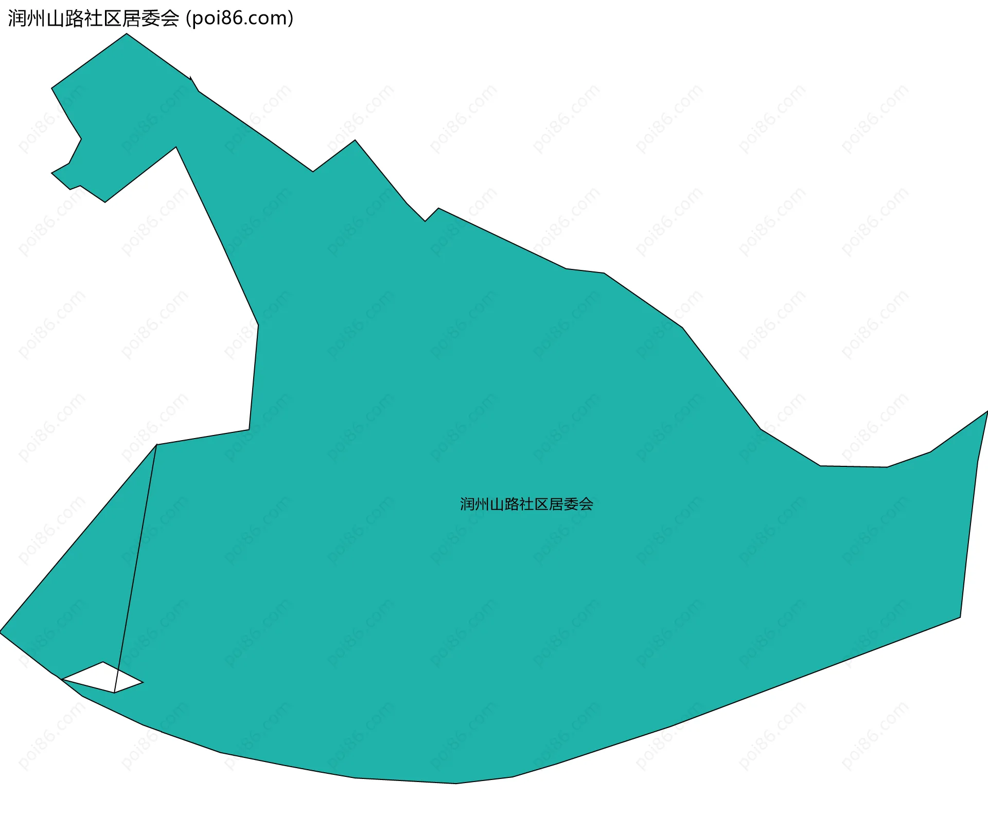 润州山路社区居委会边界地图