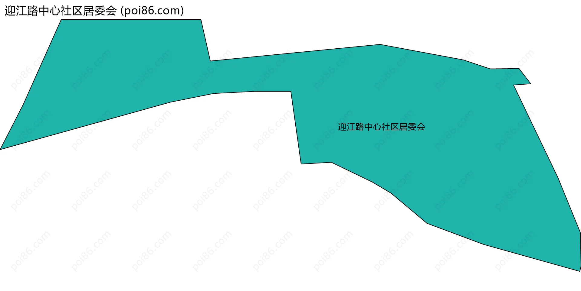 迎江路中心社区居委会边界地图