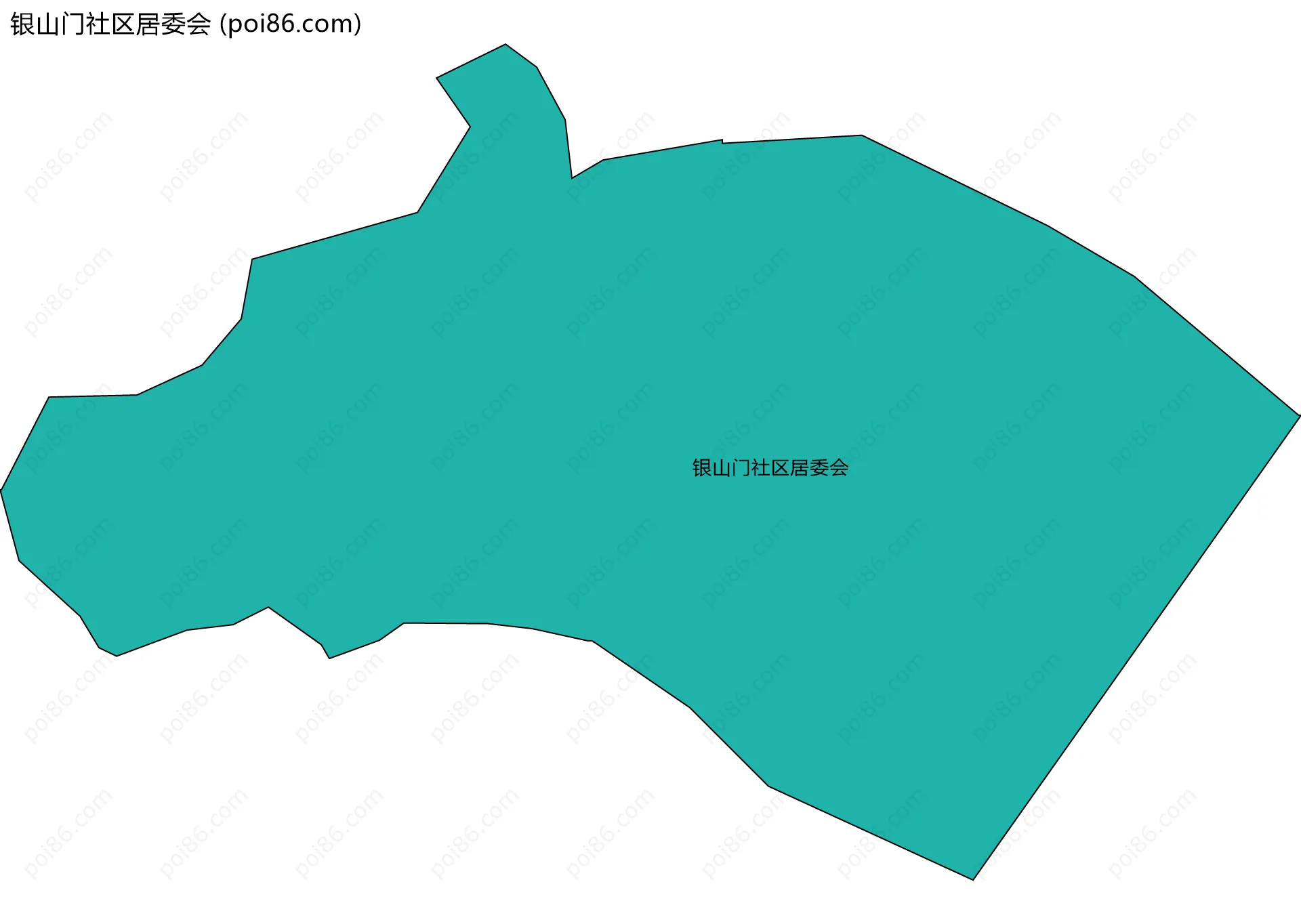 银山门社区居委会边界地图