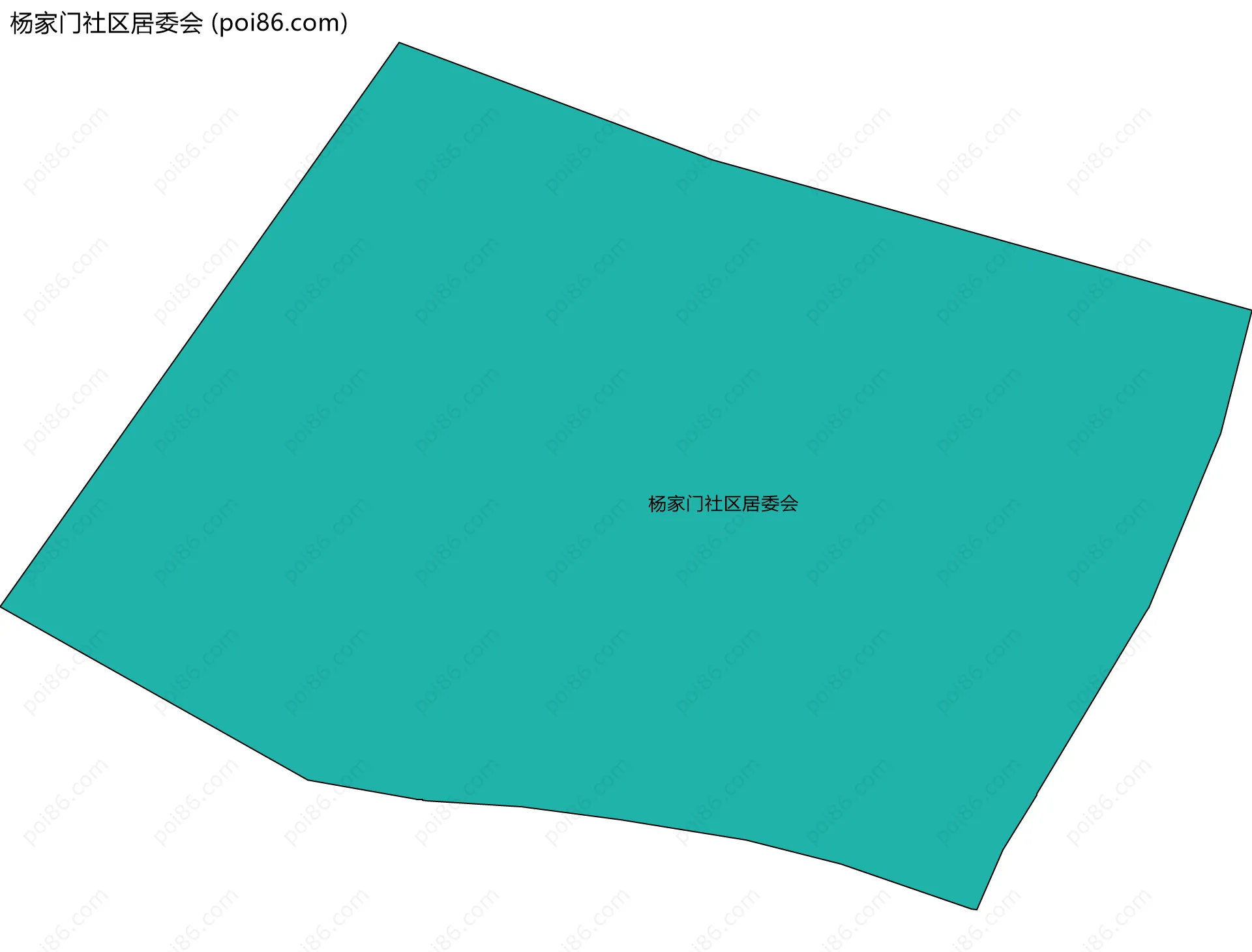 杨家门社区居委会边界地图